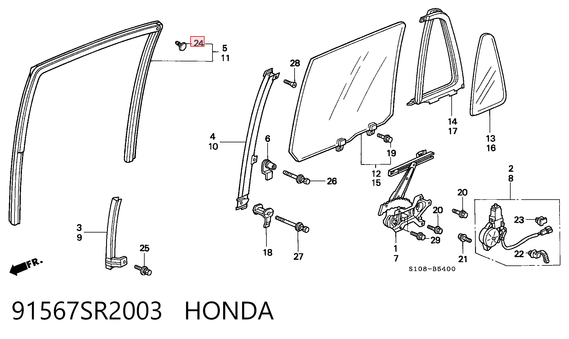 91567SR2003 Honda