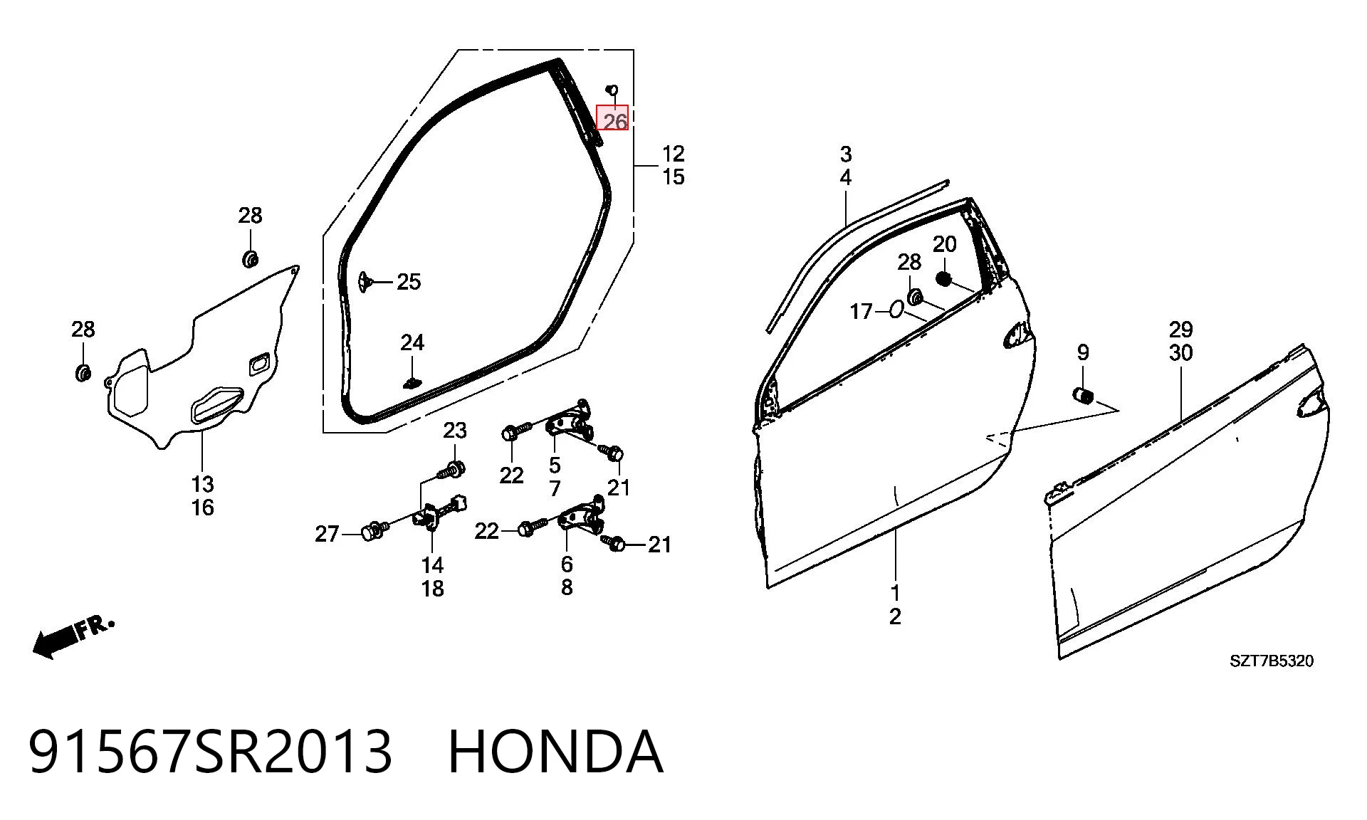 91567SR2013 Honda