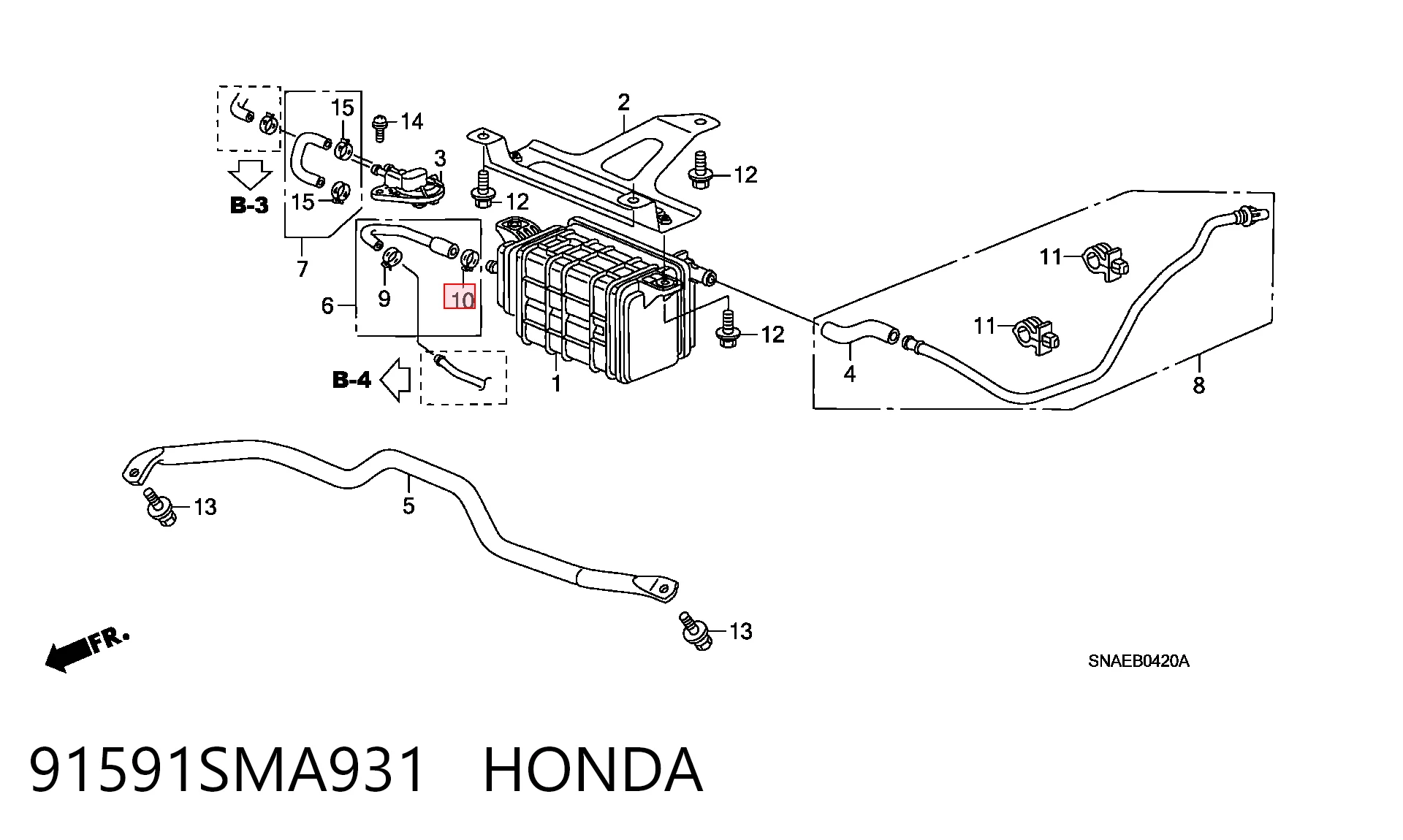 91591SMA931 Honda