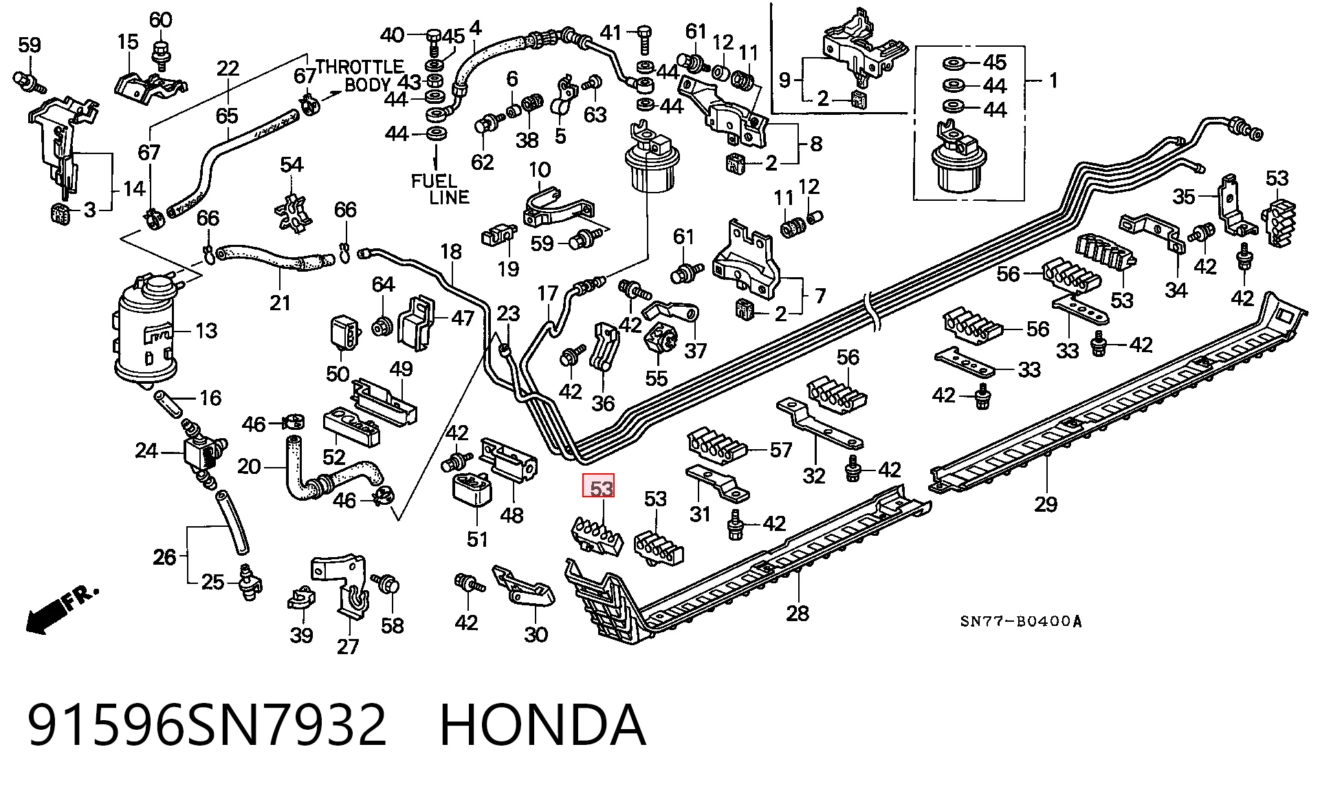 91596SN7932 Honda