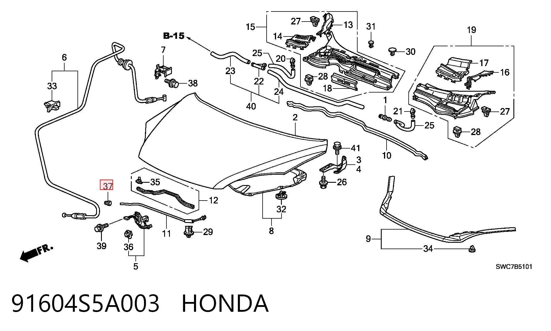 91604S5A003 Honda