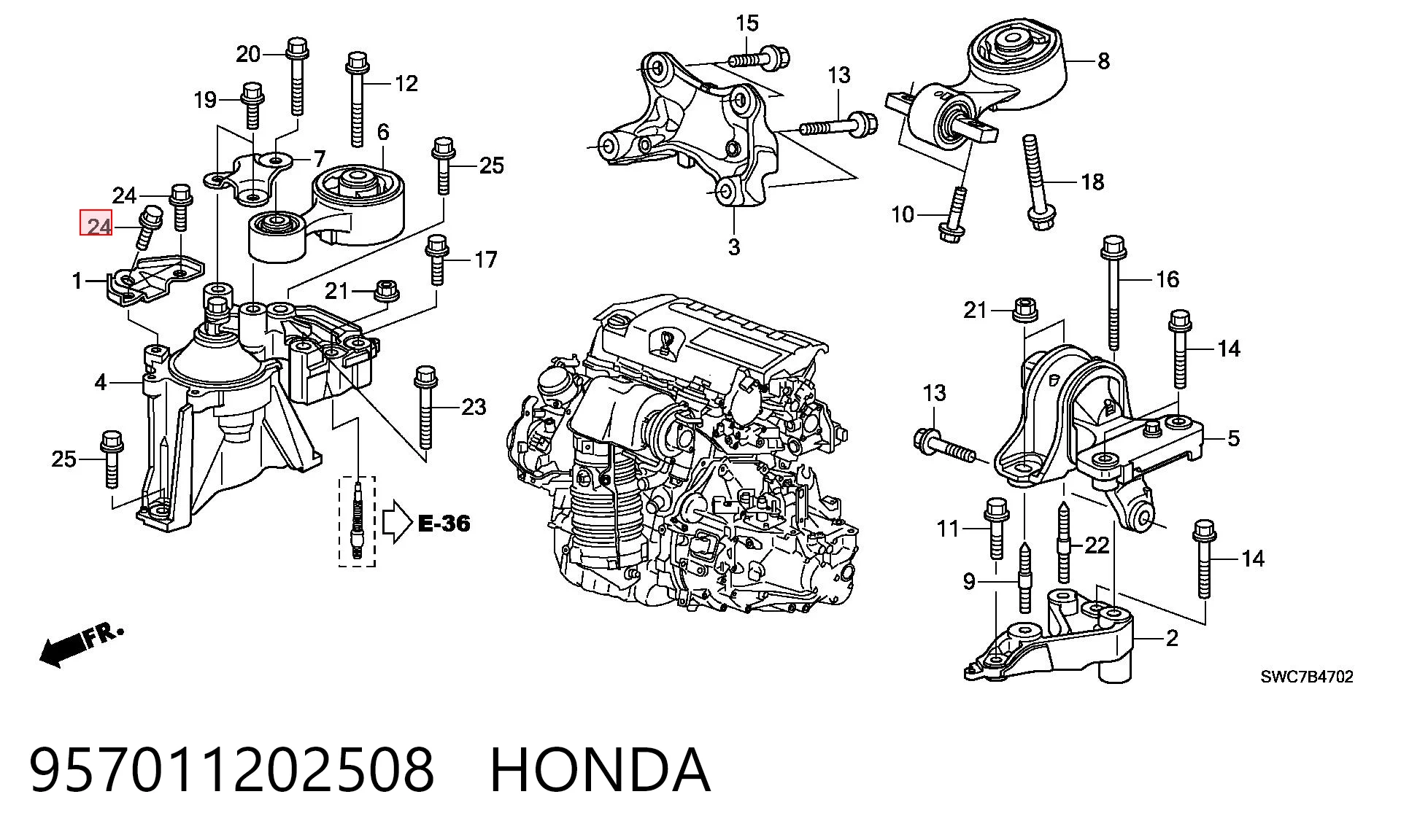 957011202508 Honda 