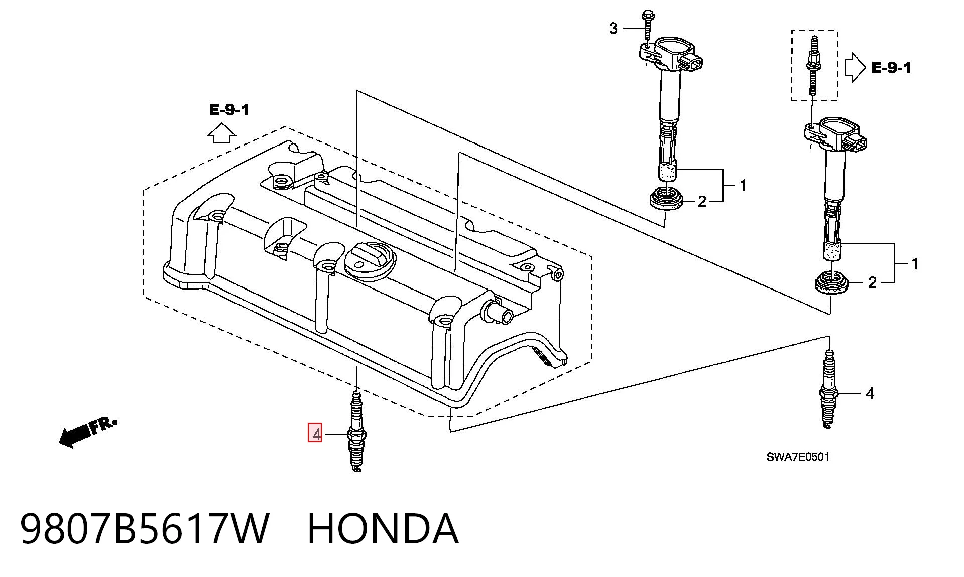 9807B5617W Honda