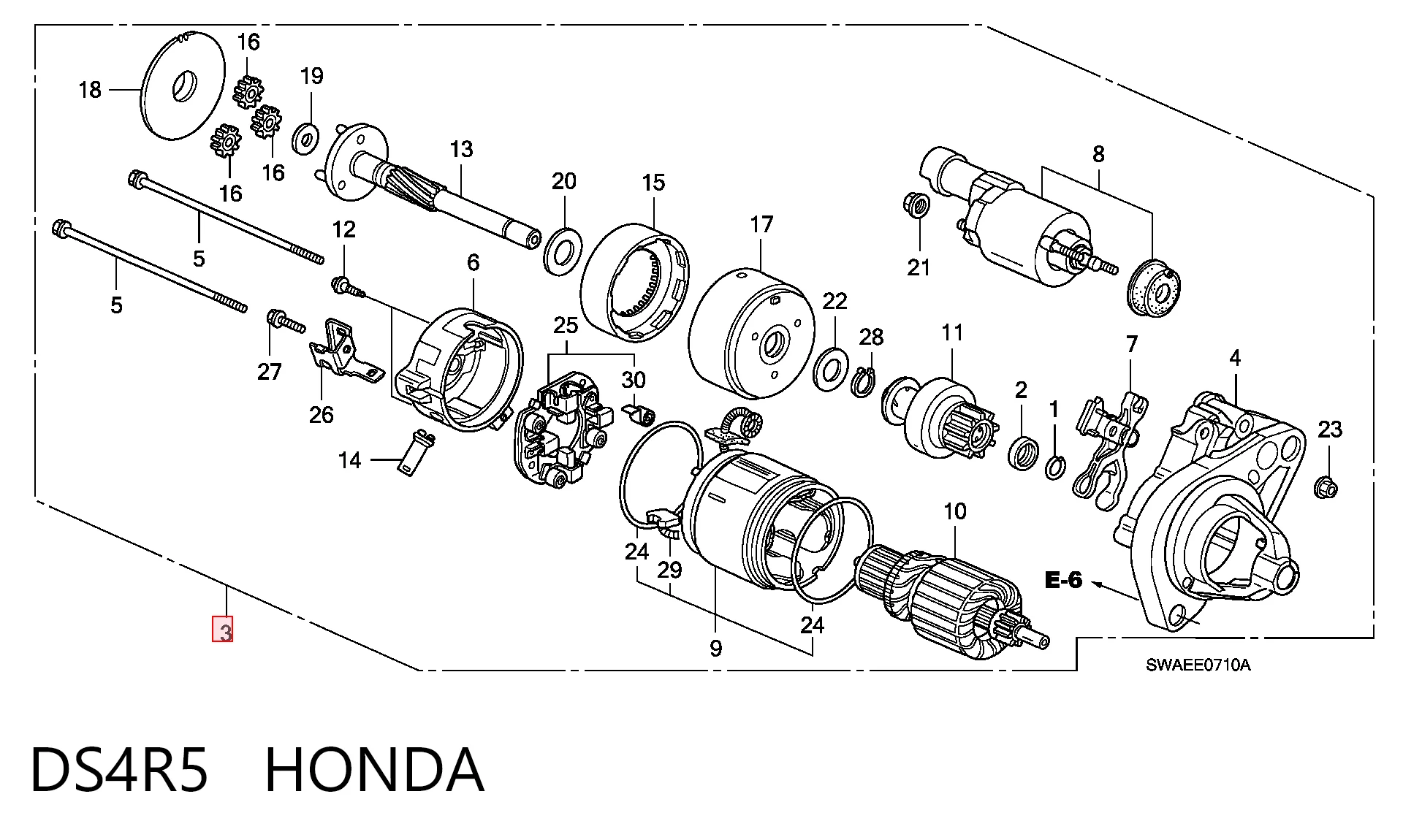 DS4R5 Honda Arranque motores