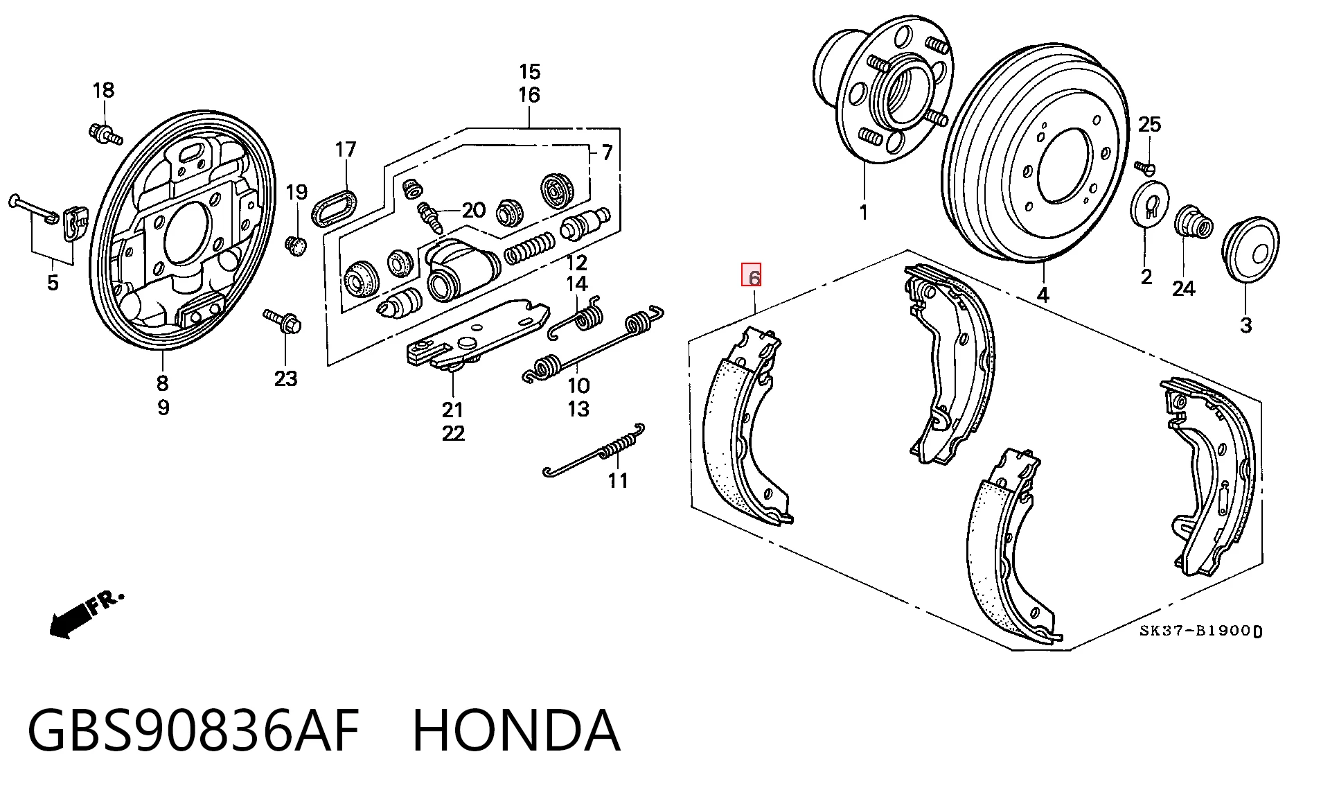 GBS90836AF Honda