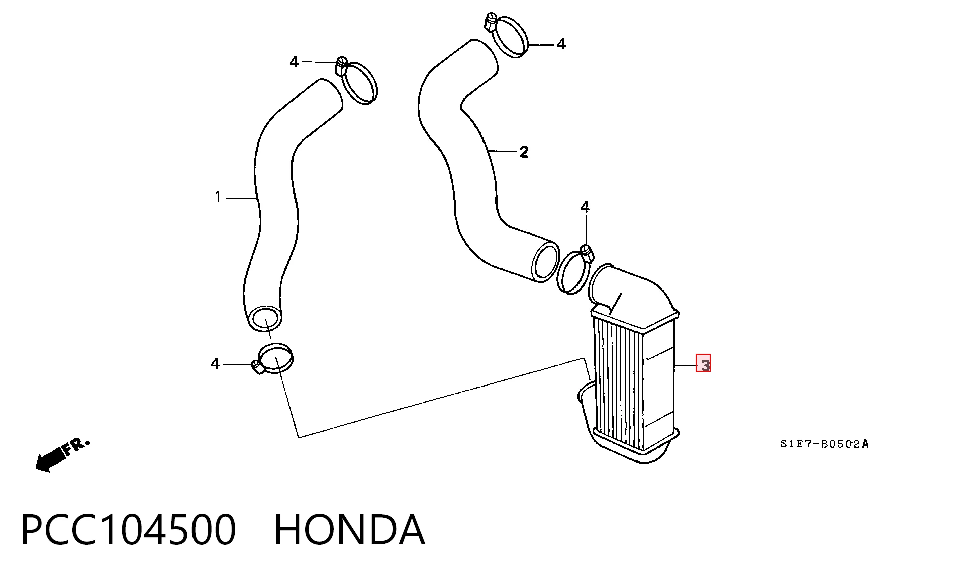 PNG100220 Rover Radiador de intercooler