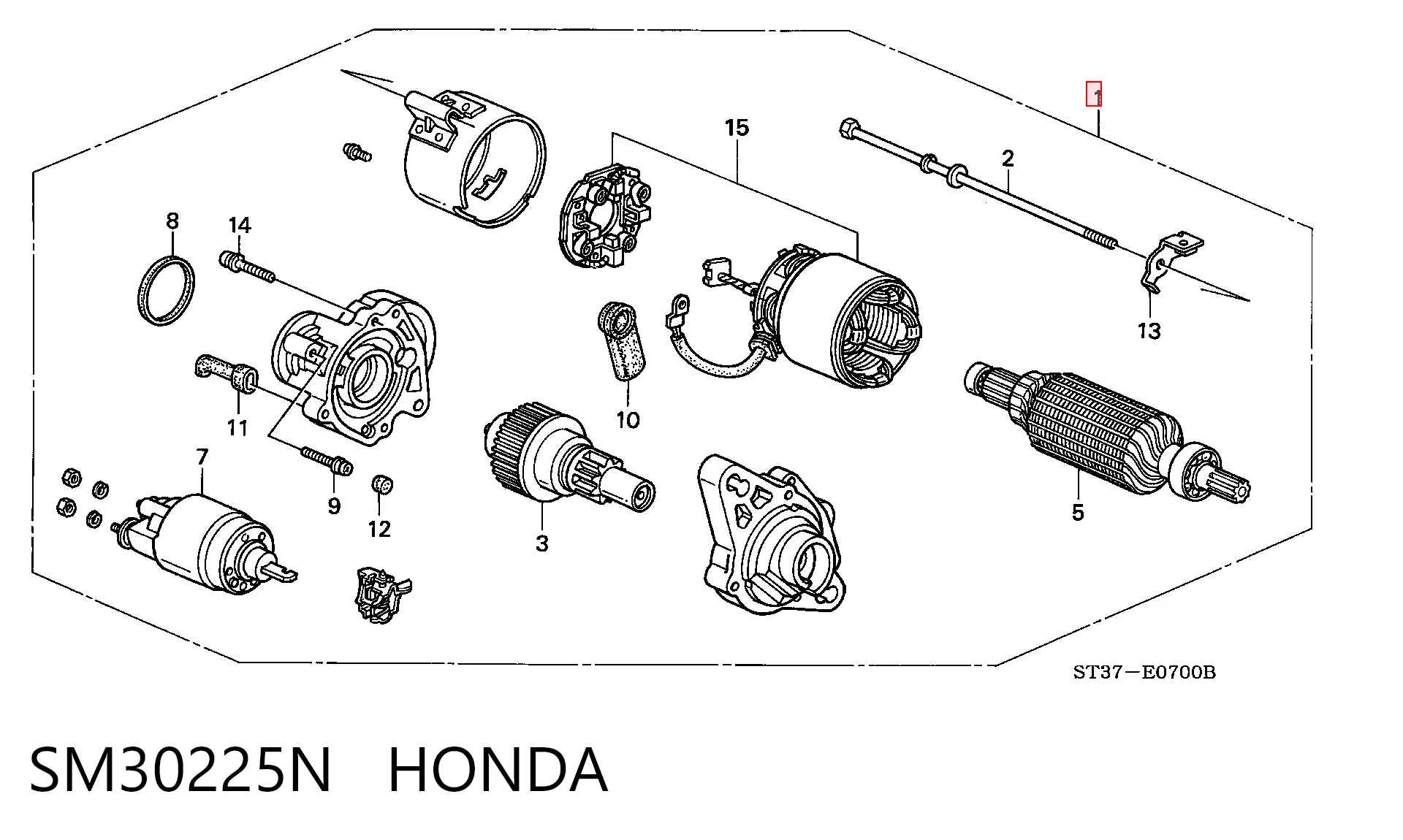 Comprar Motor de arranque Honda Civic VI EJ6, EJ8