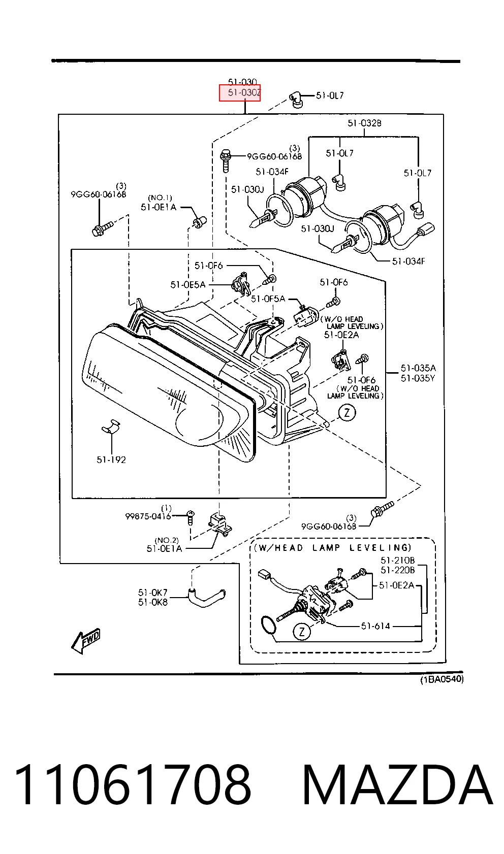 Faros para Mazda 323 F V BA