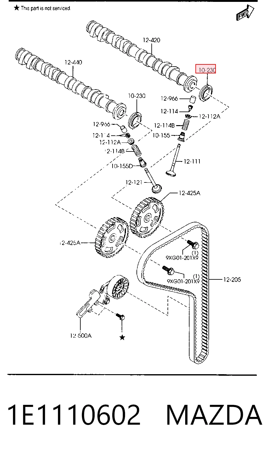 Retén de árbol de levas para Ford Fiesta Mk4 JAS, JBS