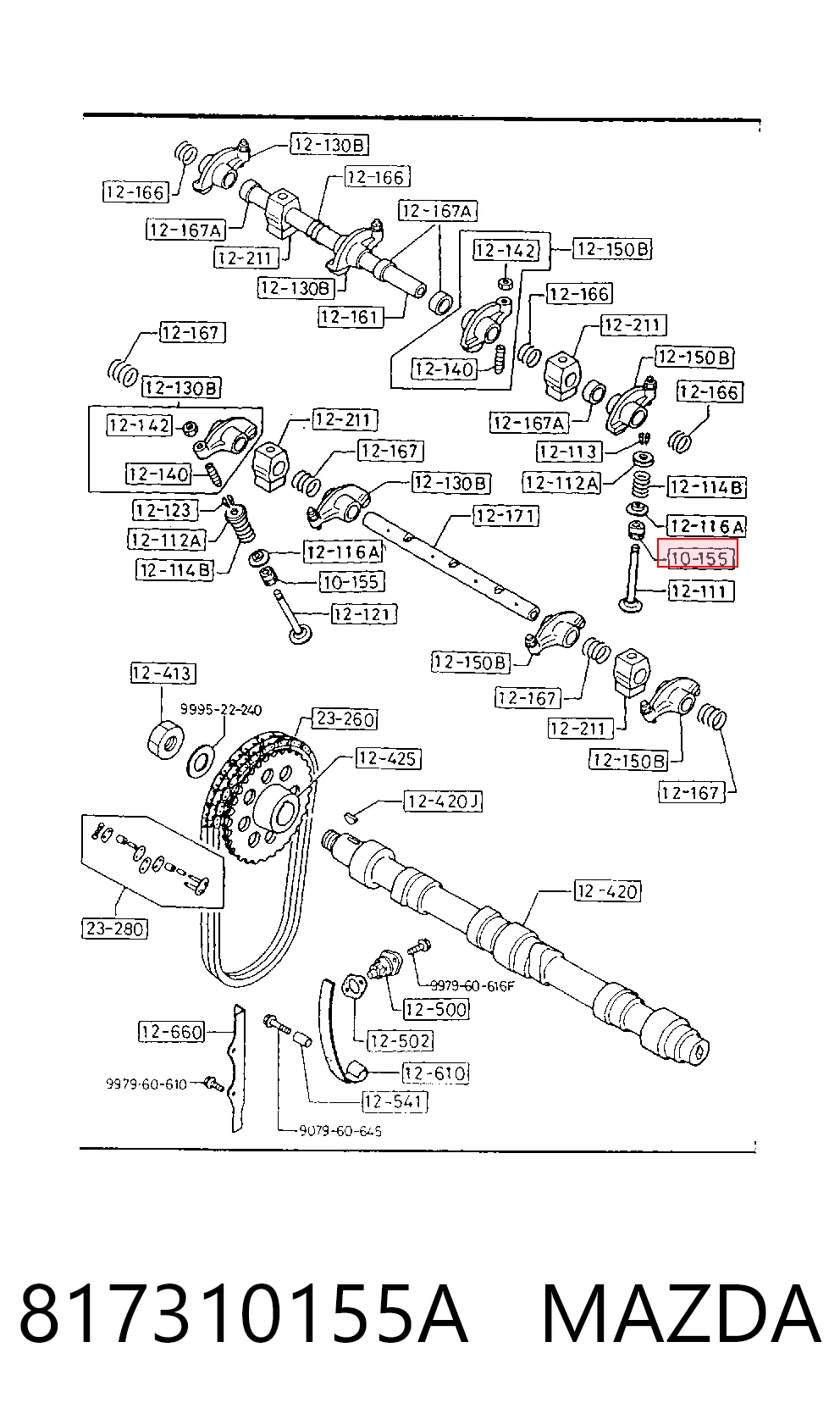 Retenes de válvulas para Mazda 323 BF