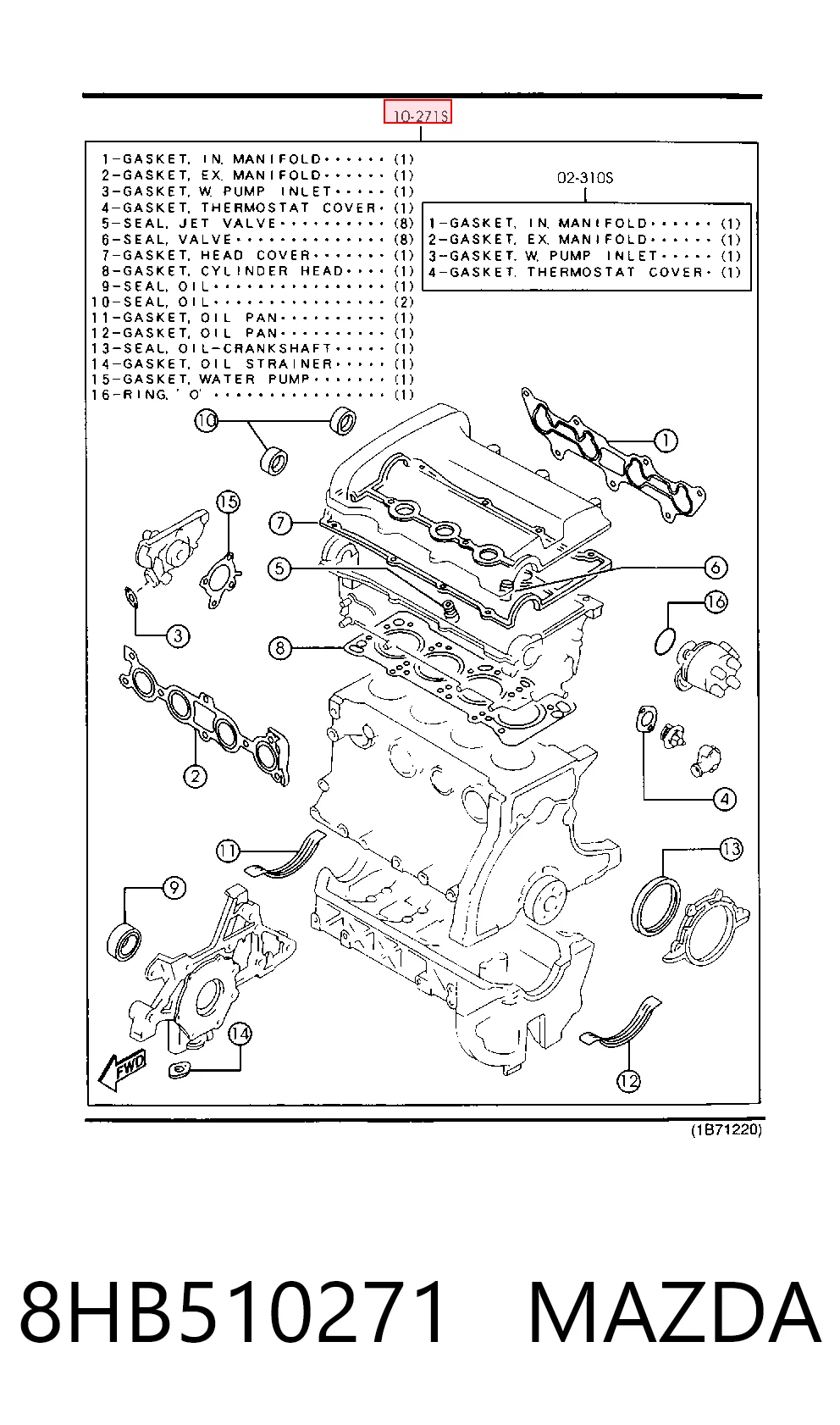 Comprar Juego de juntas para motor Mazda 323 F V BA