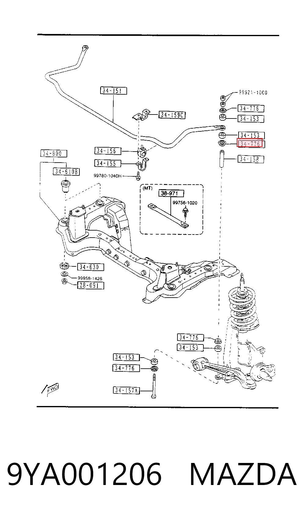 9YA001206 Mazda