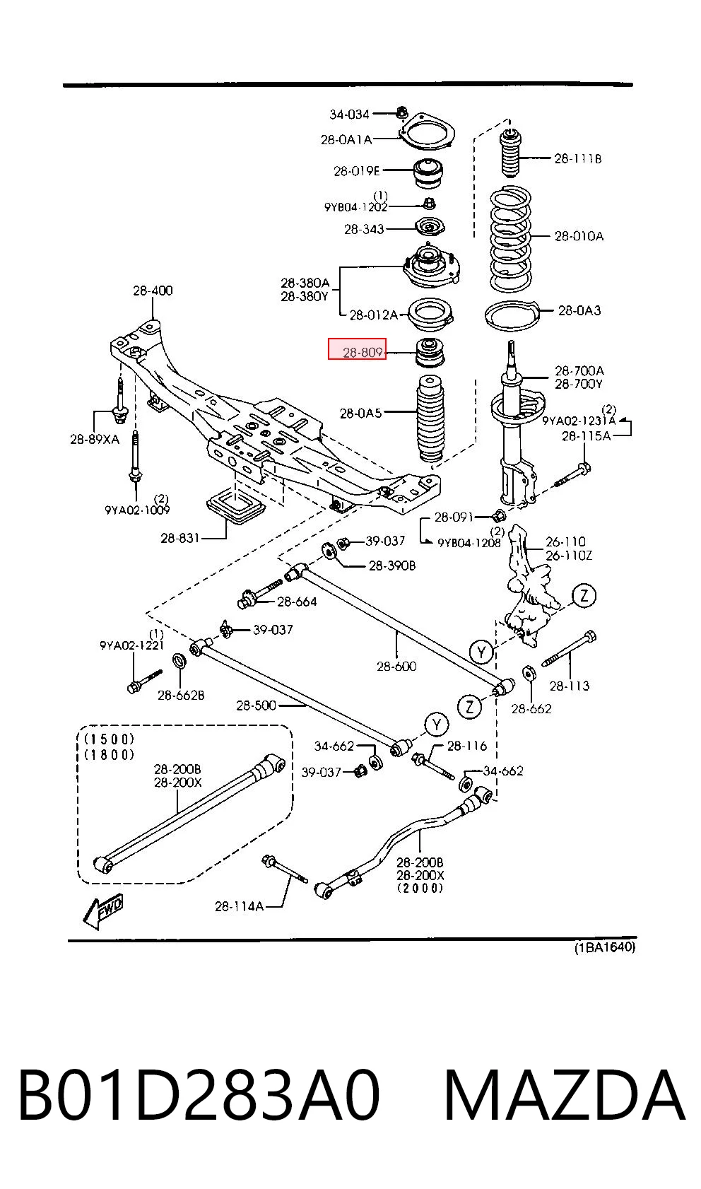 B01D283A0 Mazda