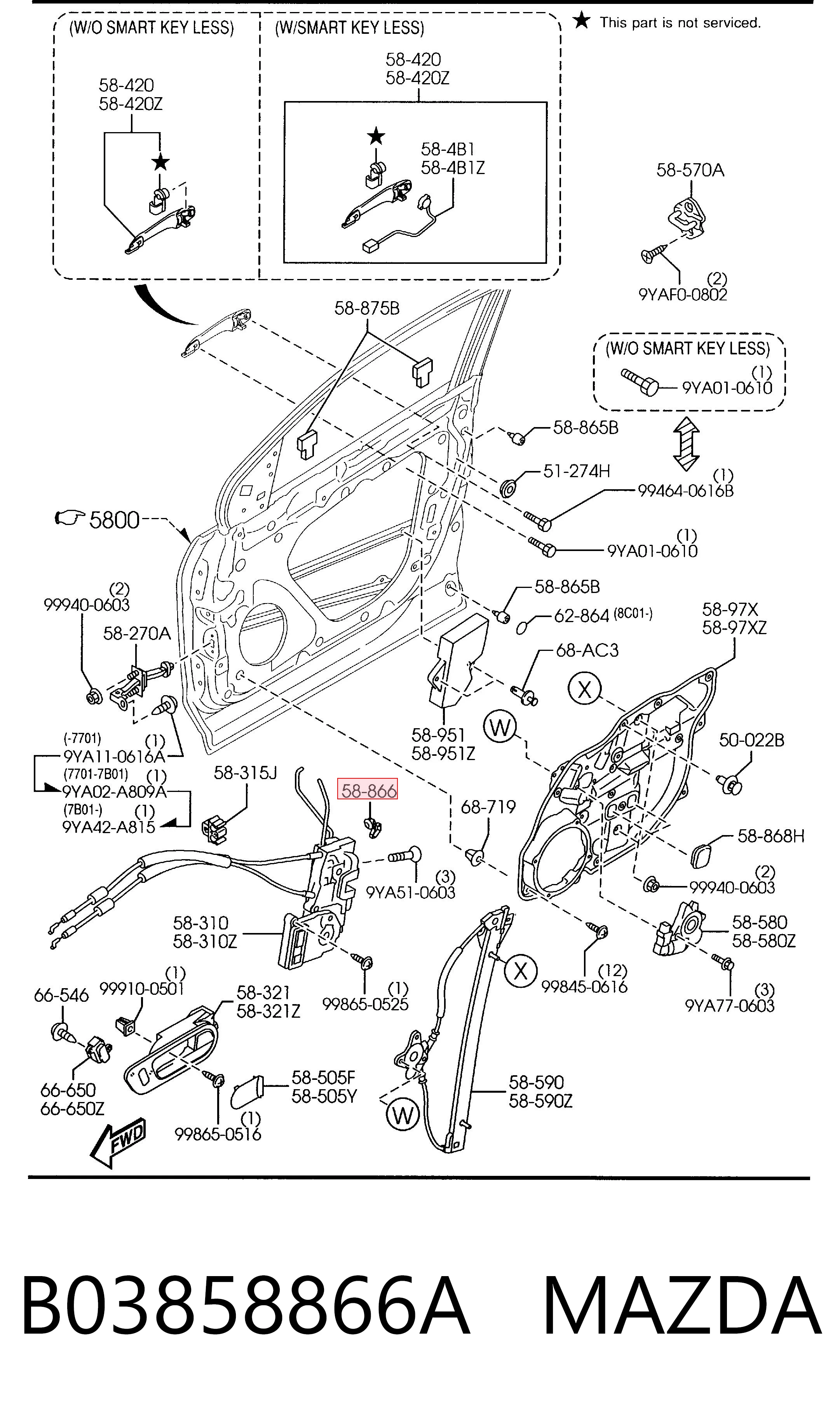 B03858866A Mazda