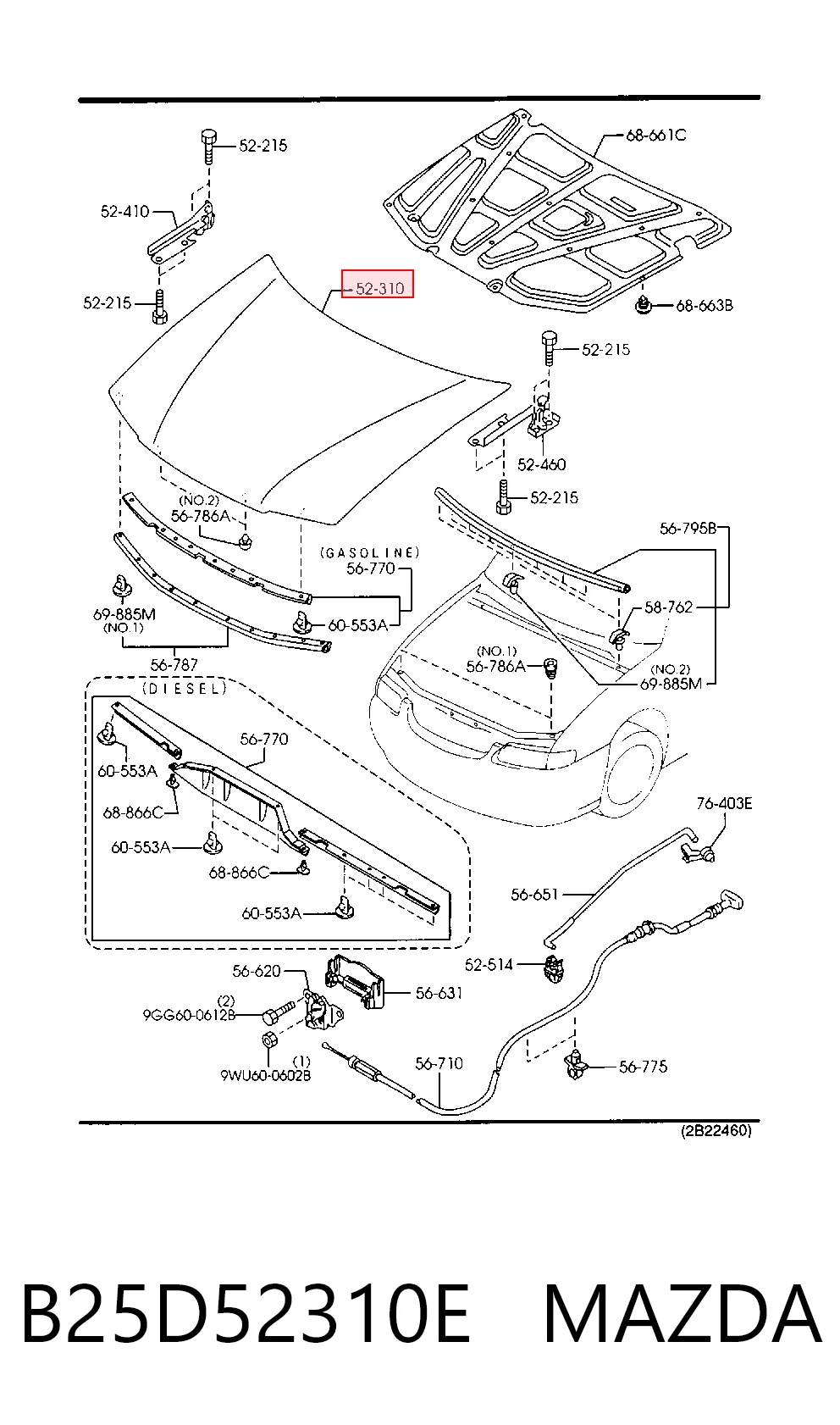 Capó delantero para Mazda 323 F VI BJ