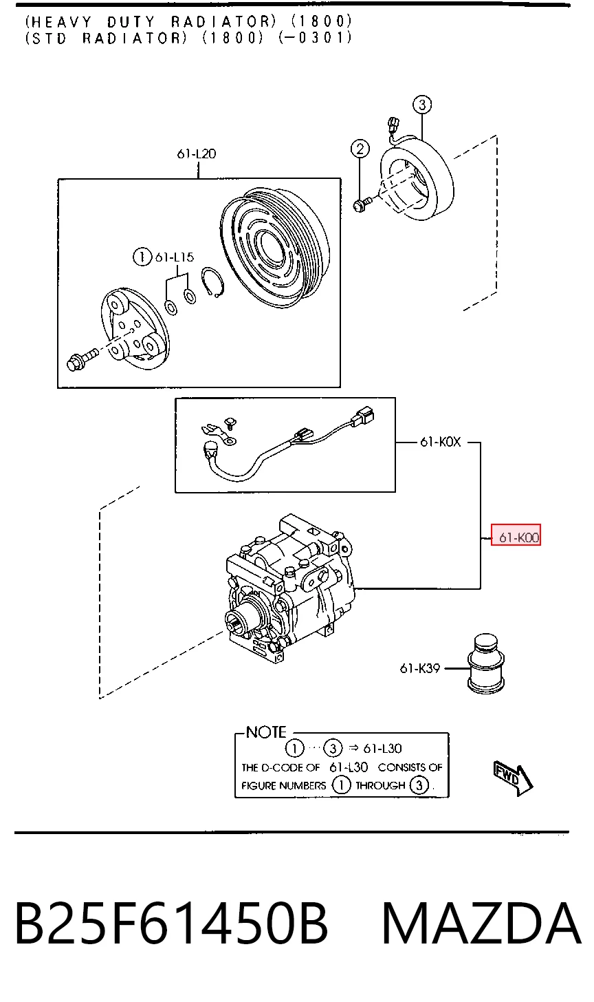 Compresor de ac para Mazda 323 VI (BJ)