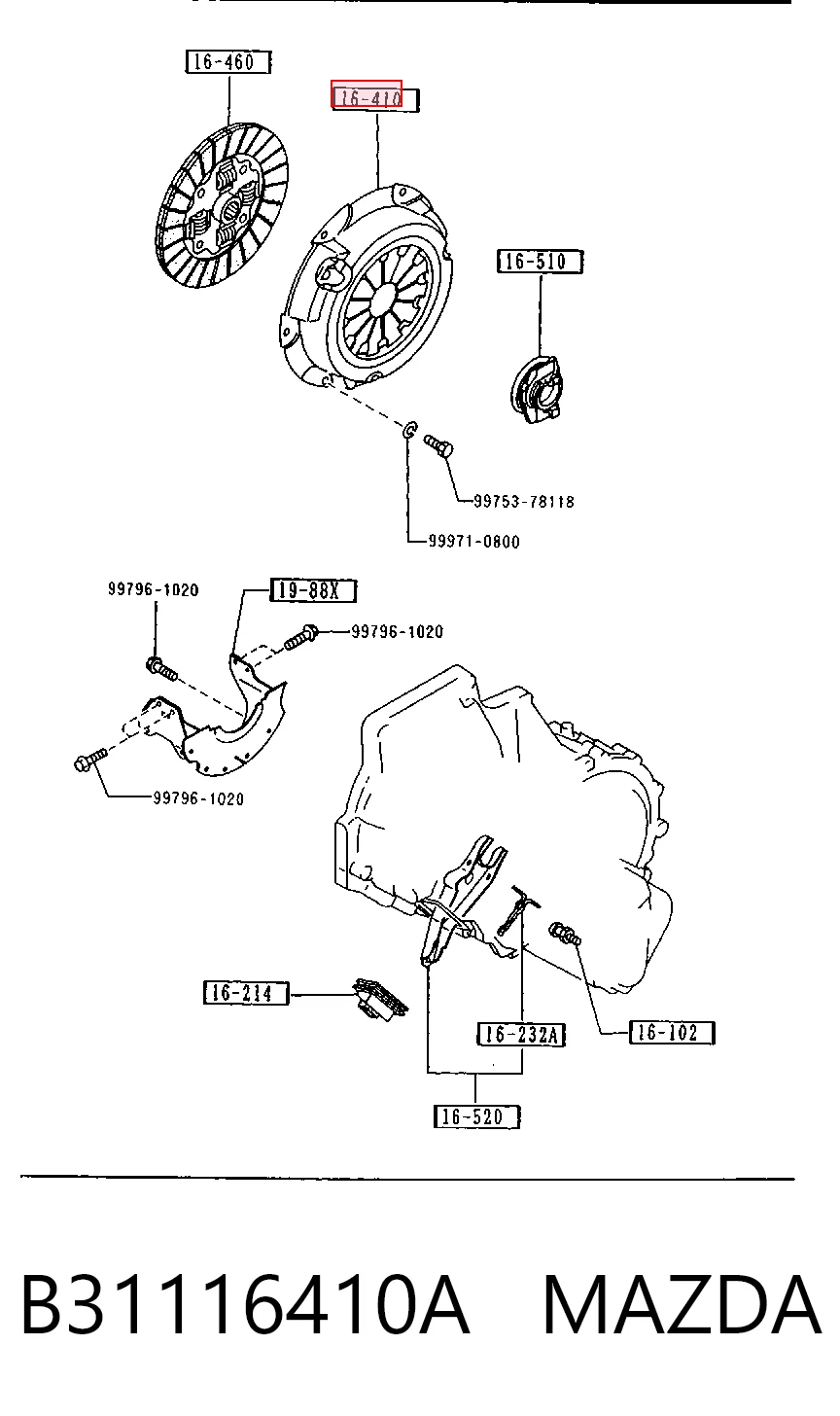 Comprar Plato de presión del embrague Mazda 323 IV BG a bajo precio