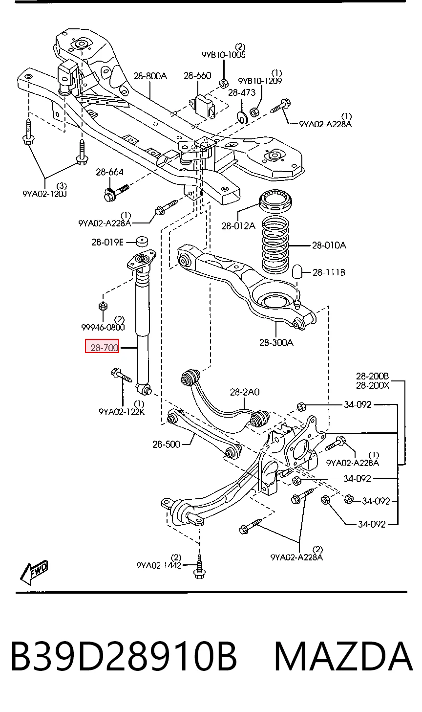 B39D28910B Mazda