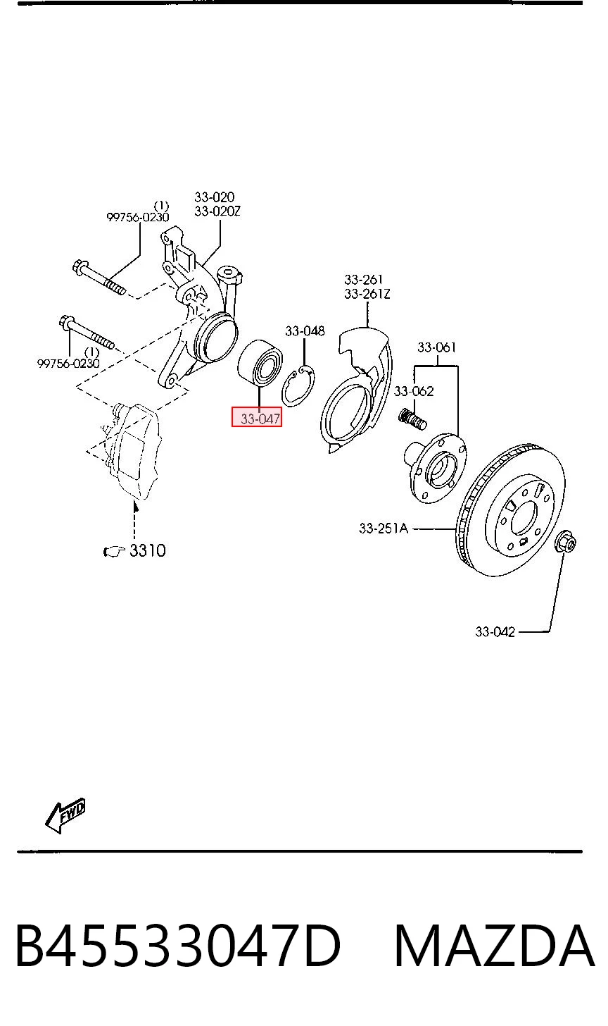 B45533047D Mazda