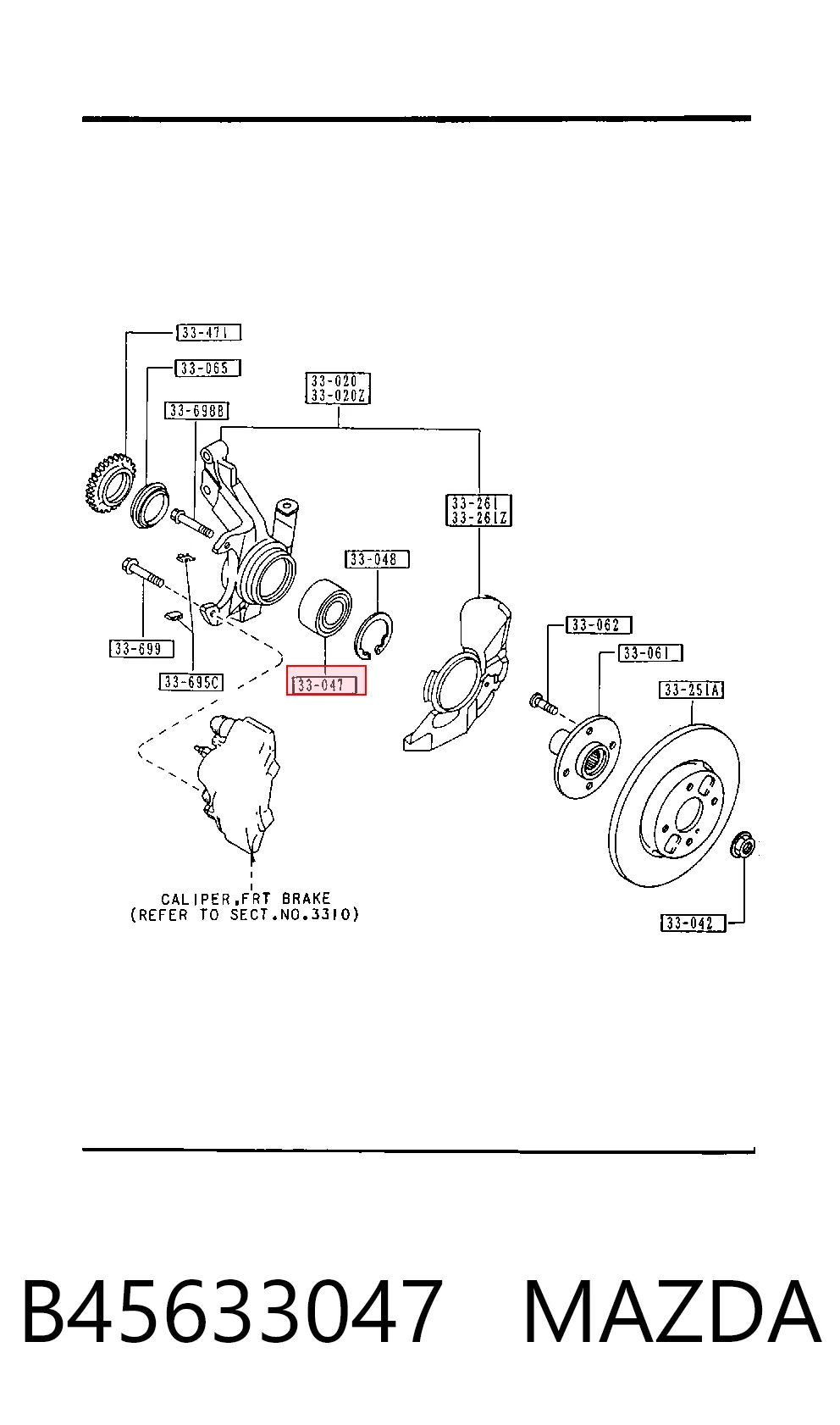 Rodamiento de rueda delantero 323 VI hatchback (1998-2003) original desde 28,98 €