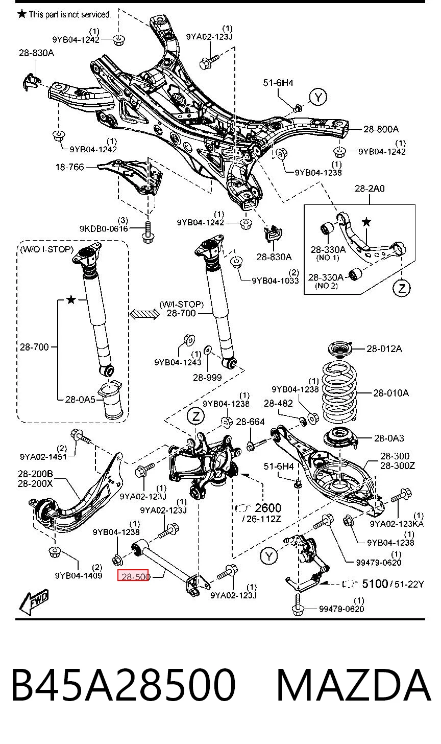 B45A28500 Mazda