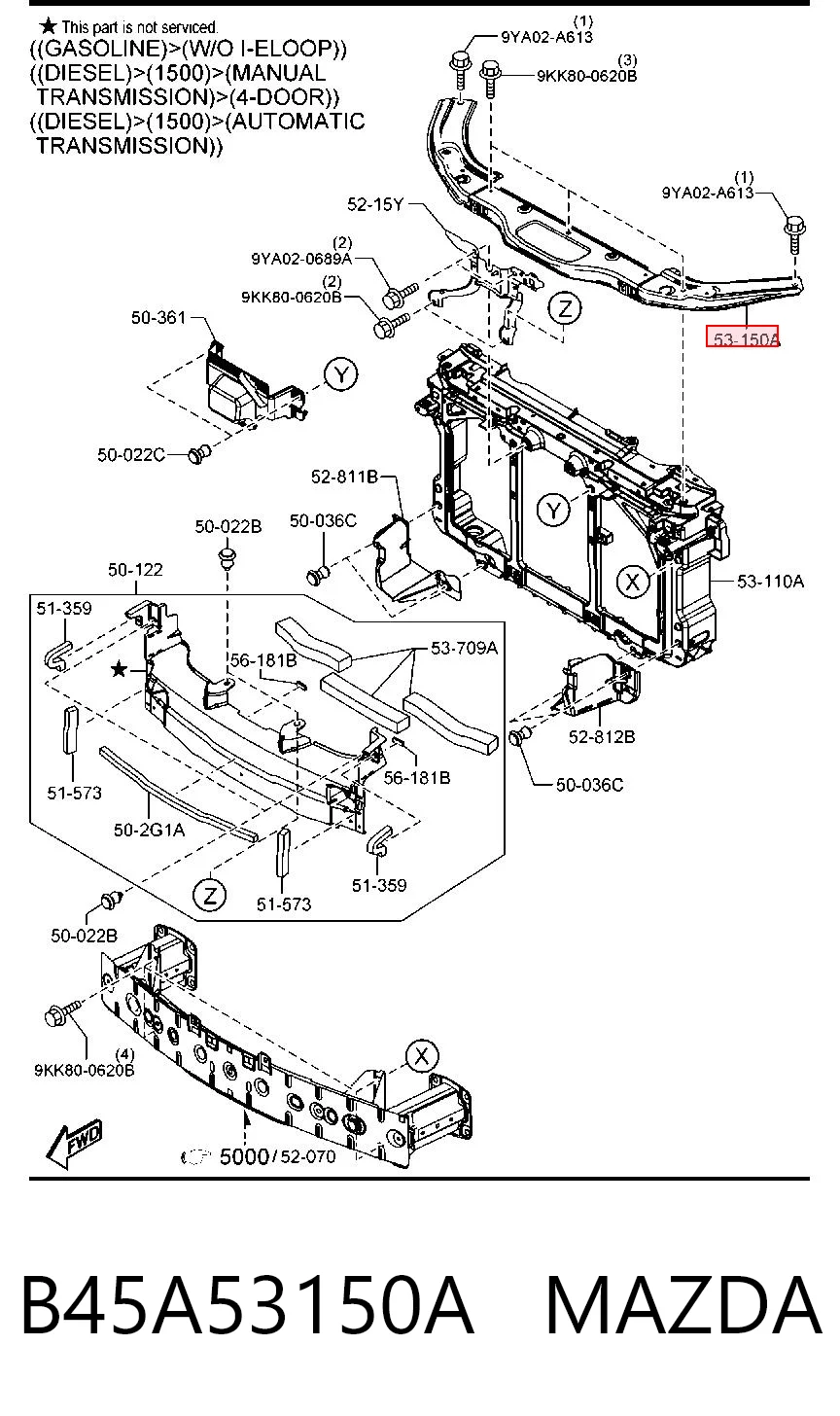 B45A53150A Mazda
