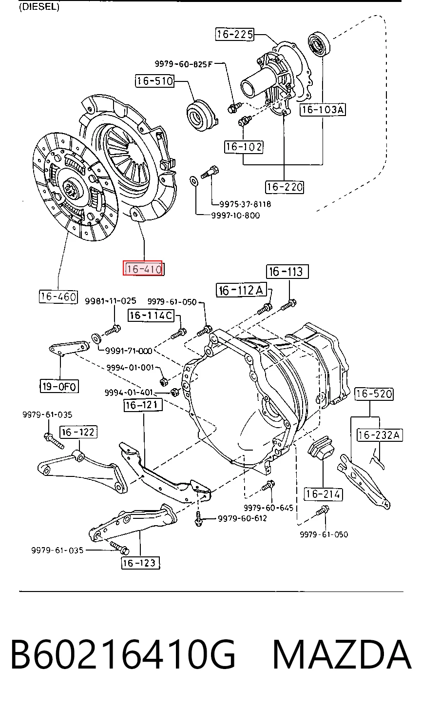 Comprar Plato de presión de embrague Mazda 626 III GV