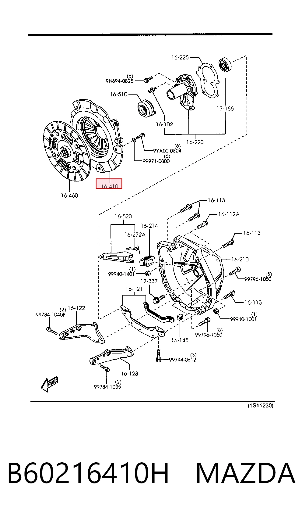 B60216410H Mazda