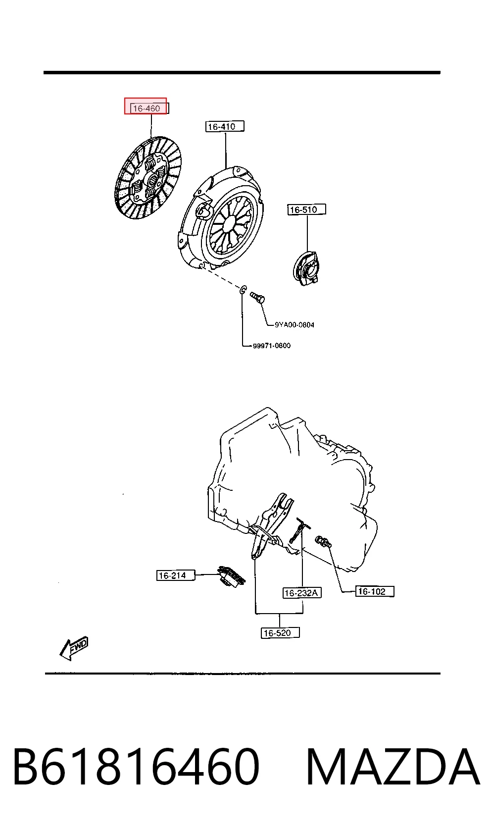 Disco de embrague Mazda 323 