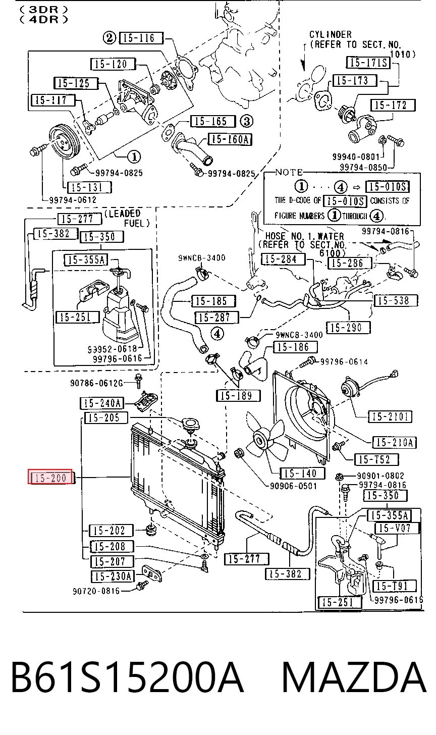 Radiador para Mazda 323 BG