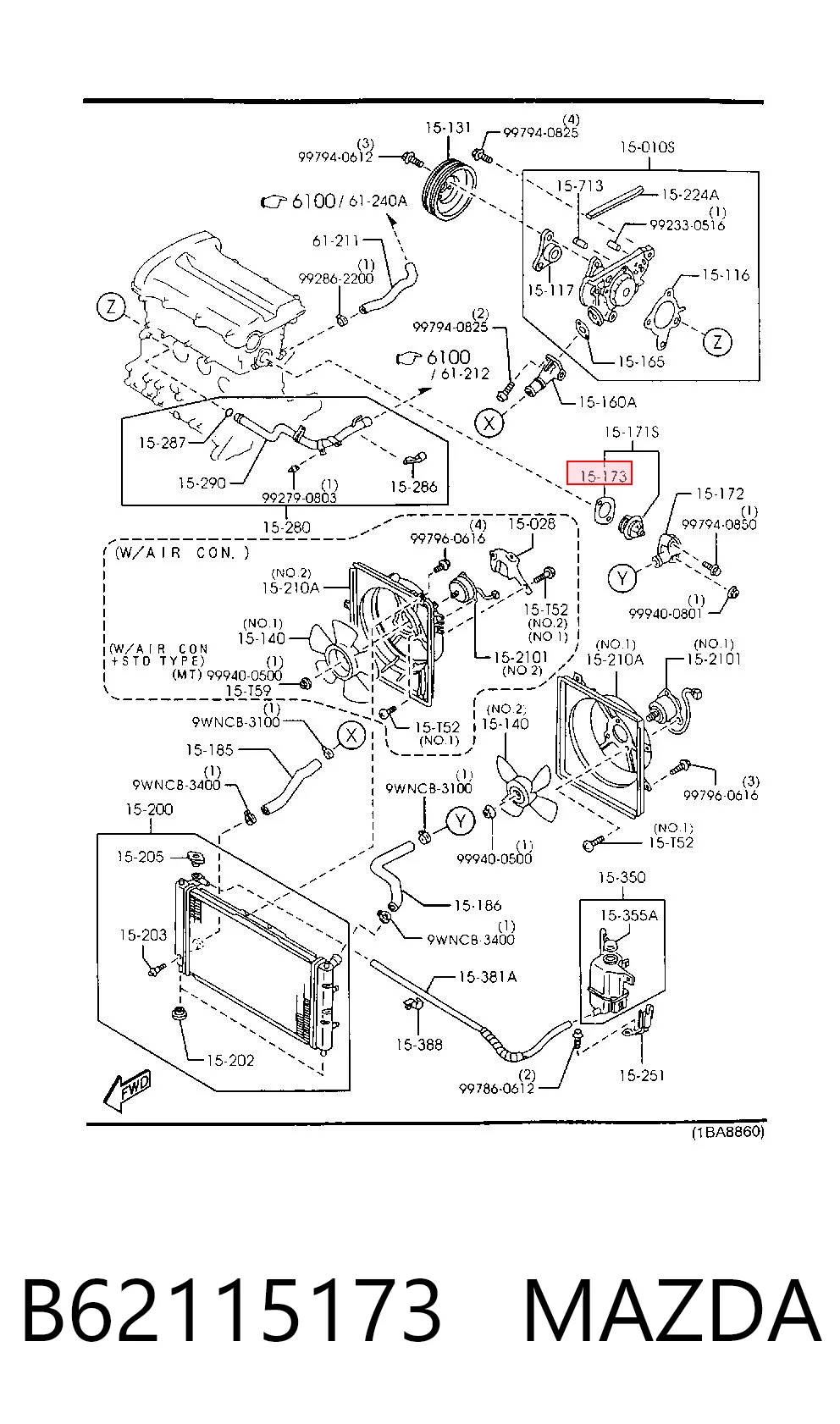 B62115173 Mazda 