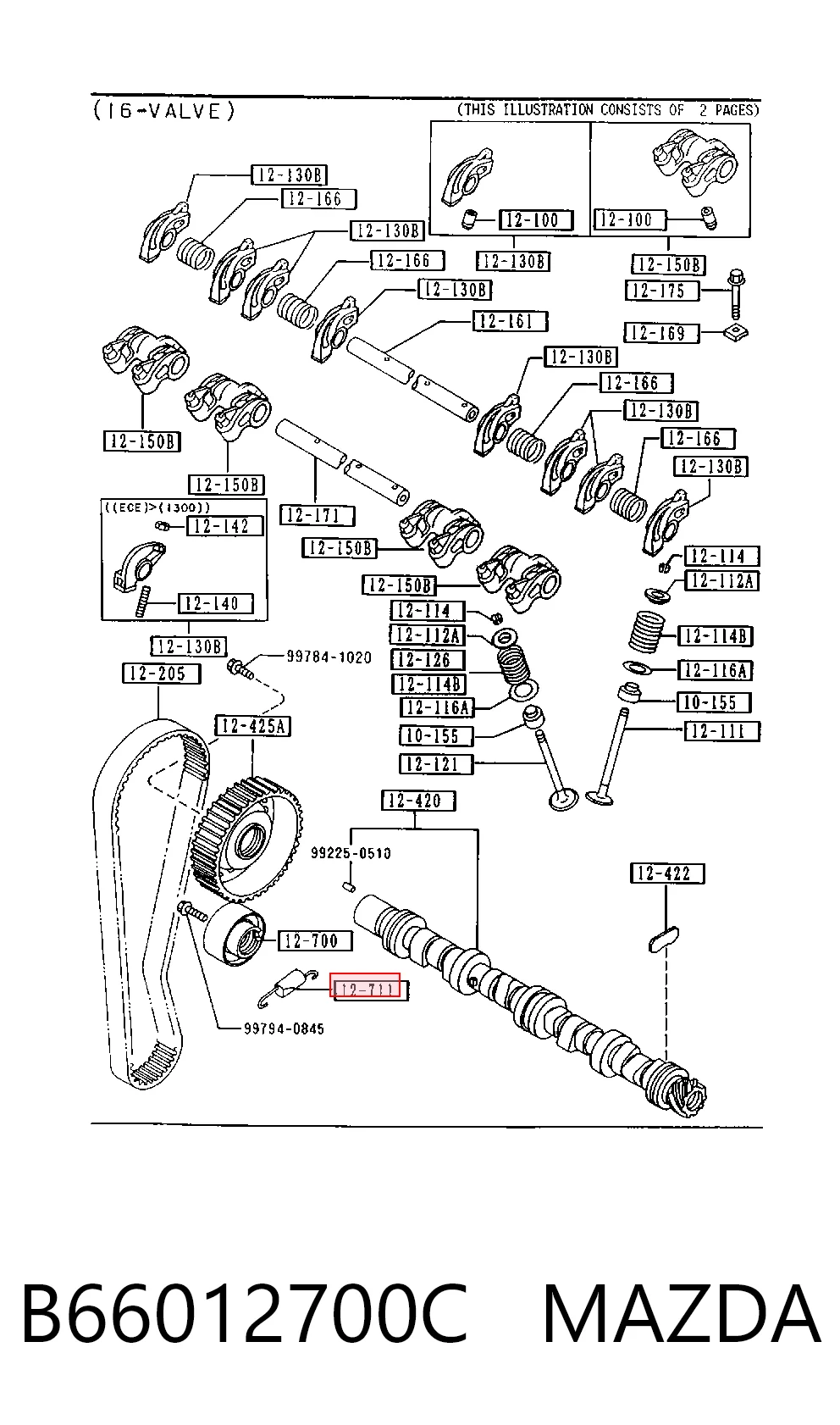 B66012700C Mazda