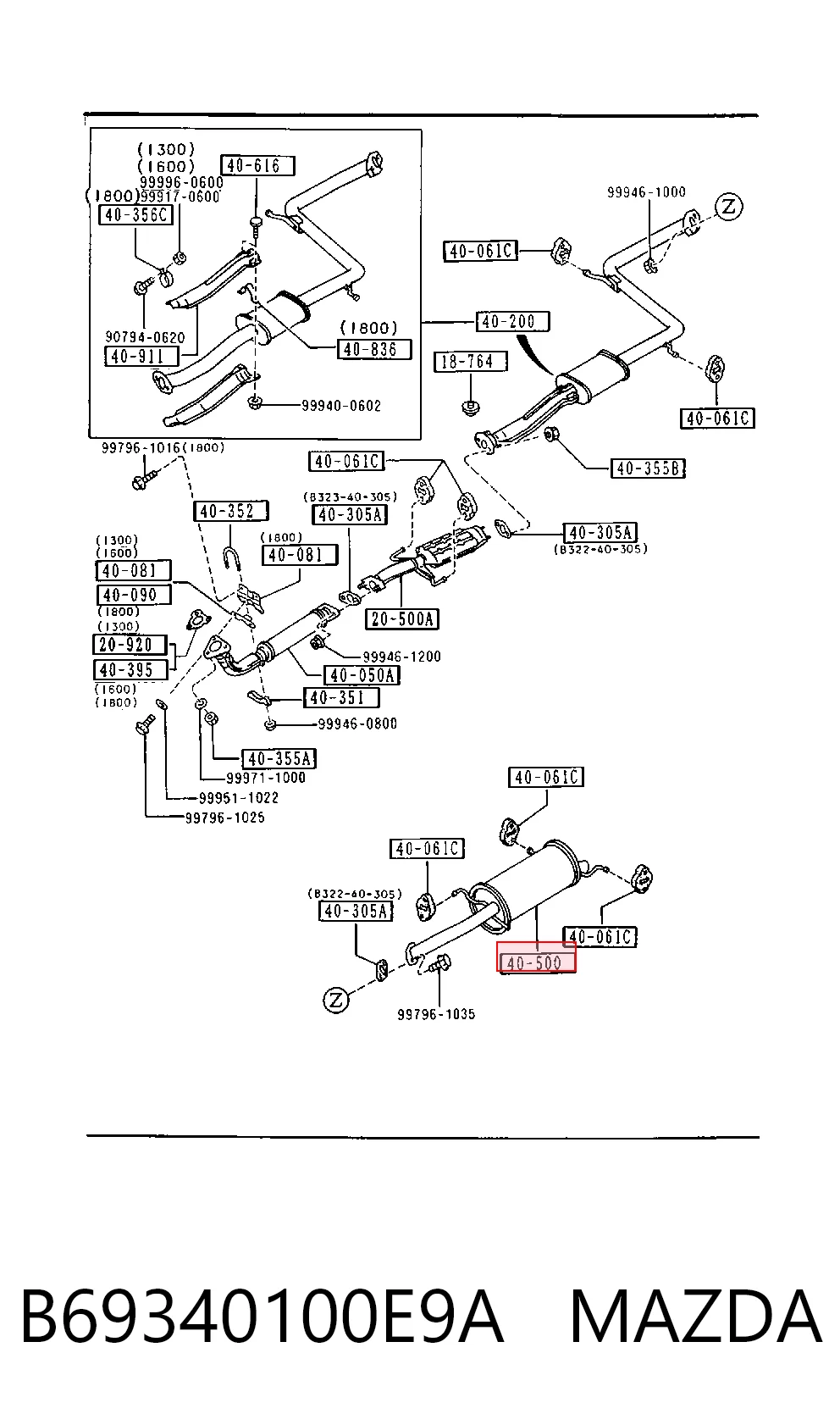 Comprar Silenciador trasero Mazda 323 IV BG a bajo precio