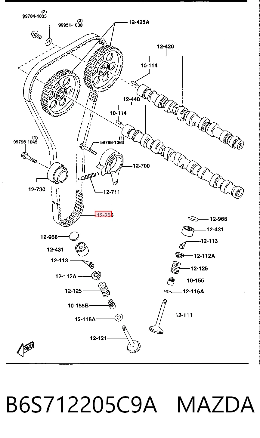 B6S712205C9A Mazda