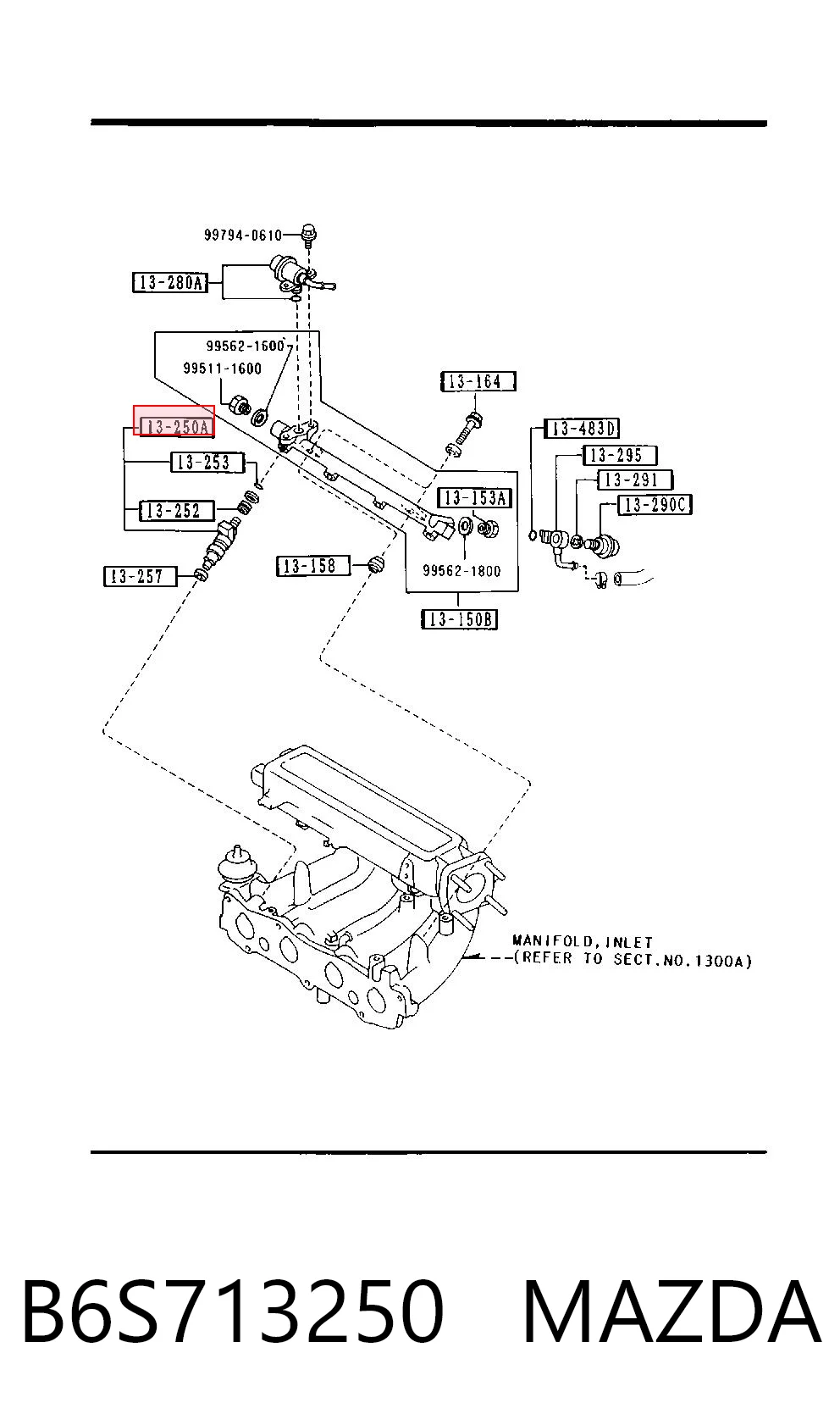 Inyector de combustible para Mazda 626 III GD