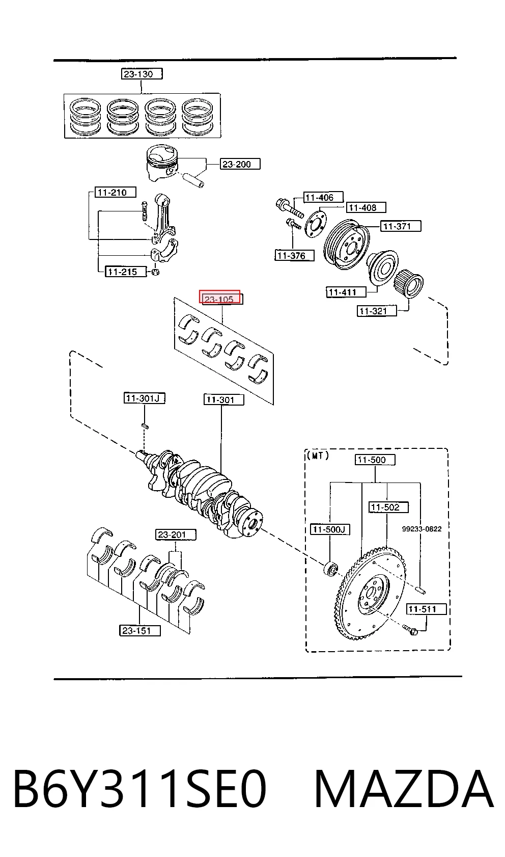 B6Y311SE0 Mazda