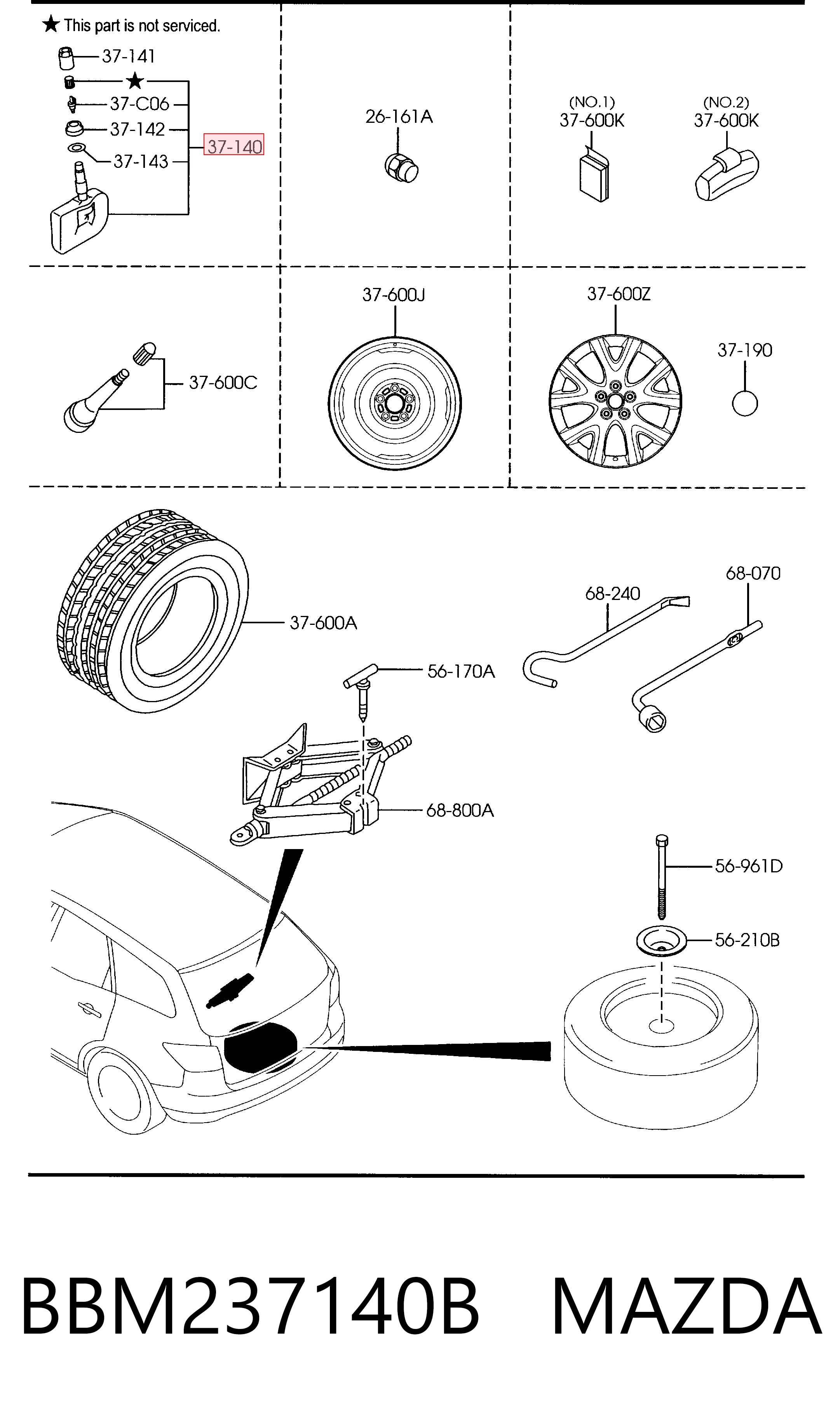 BBM237140B Mazda