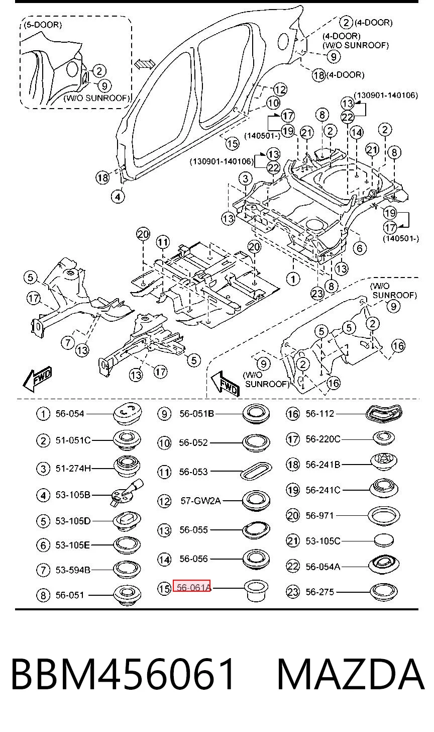 BBM456061 Mazda