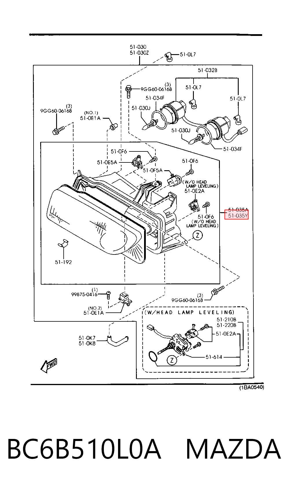 Comprar Faro izquierdo Mazda 323 F V BA