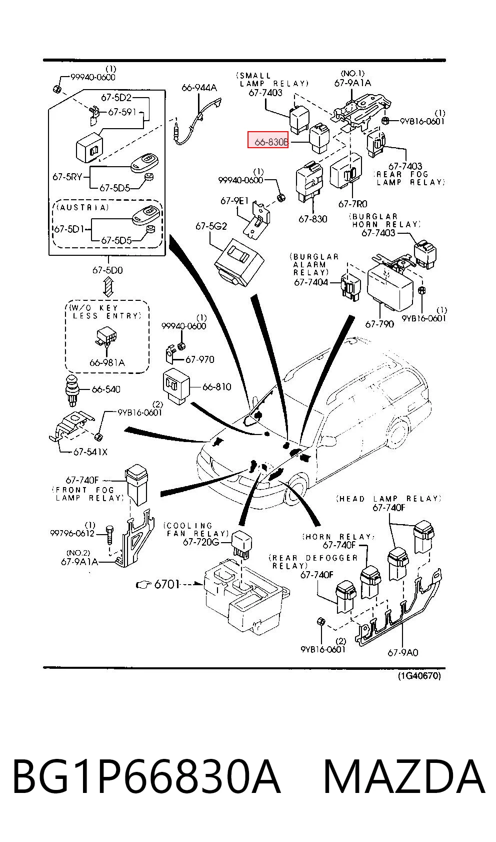 Relé de intermitentes para Mazda 323 BA