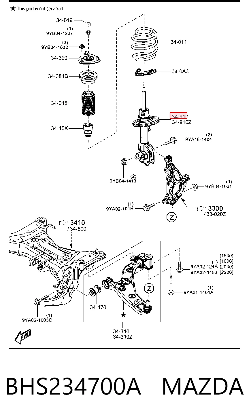 BHS234700A Mazda