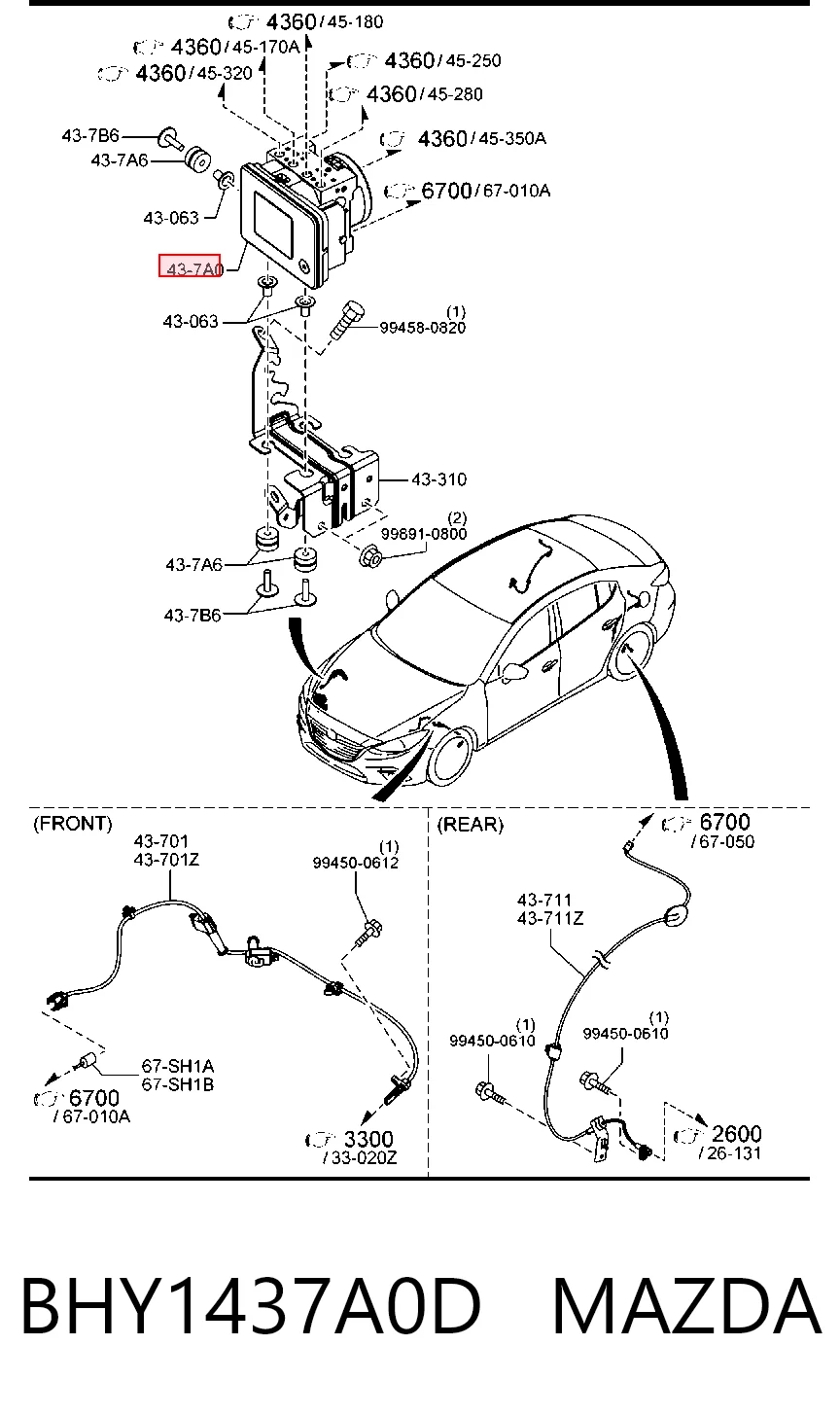 Comprar Módulo ABS Mazda 3  BM, BN