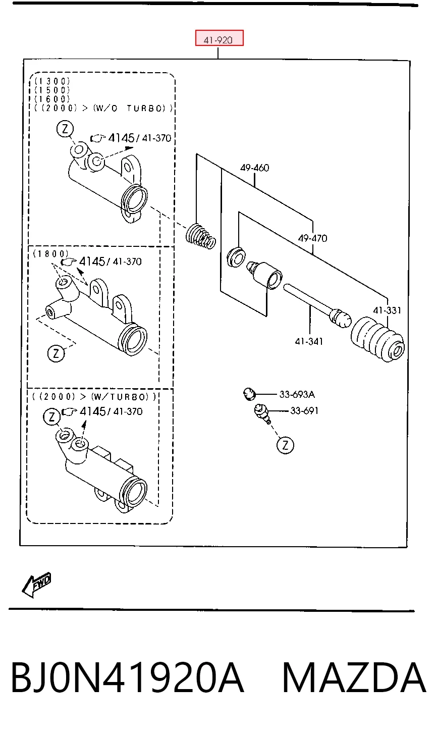 Cilindro receptor embrague 323 VI hatchback (1998-2003) original desde 21,93 €