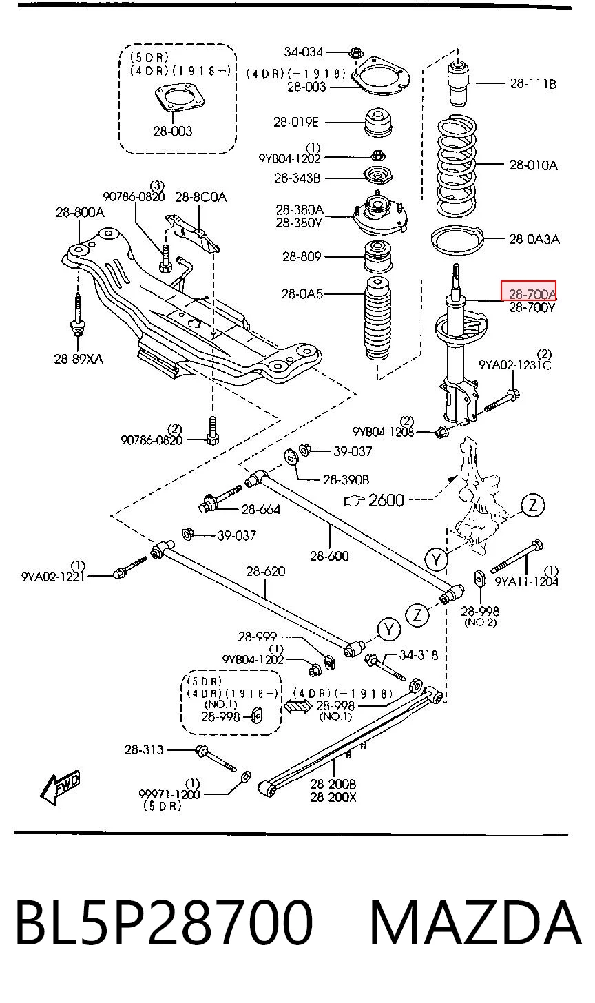 BL5P28700 Mazda