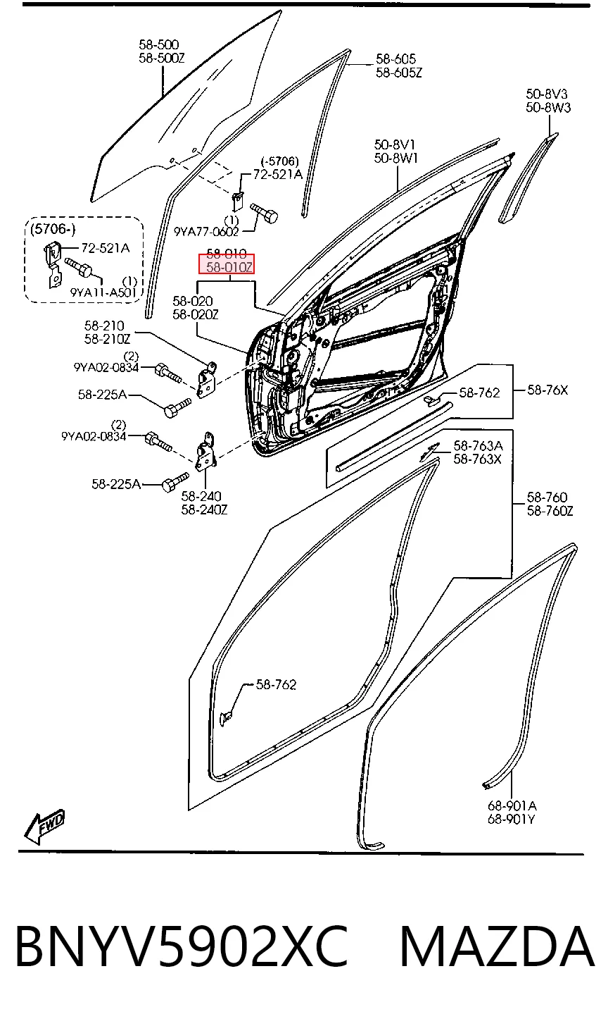 Comprar Puerta delantera izquierda Mazda 3  BK12