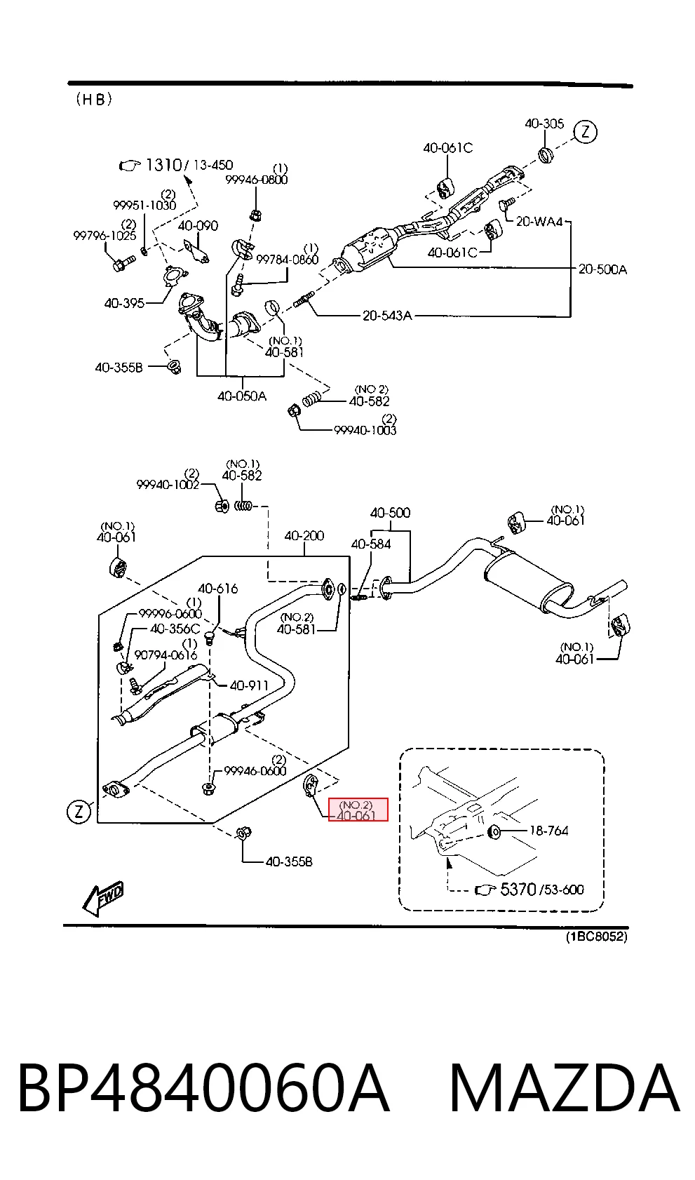Soporte silenciador Daihatsu Terios I