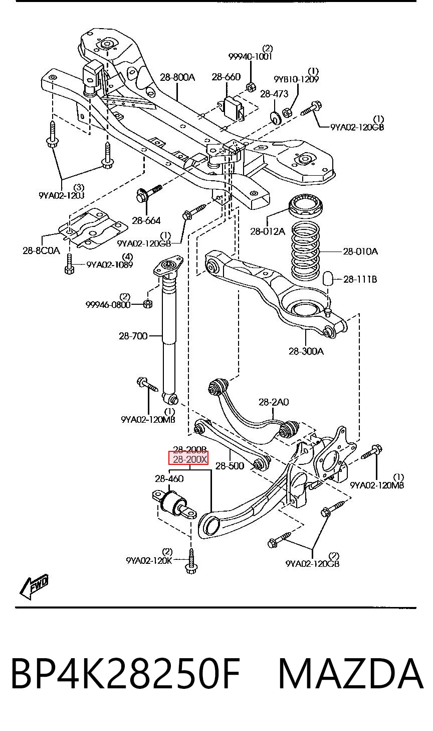 BP4K28250F Mazda