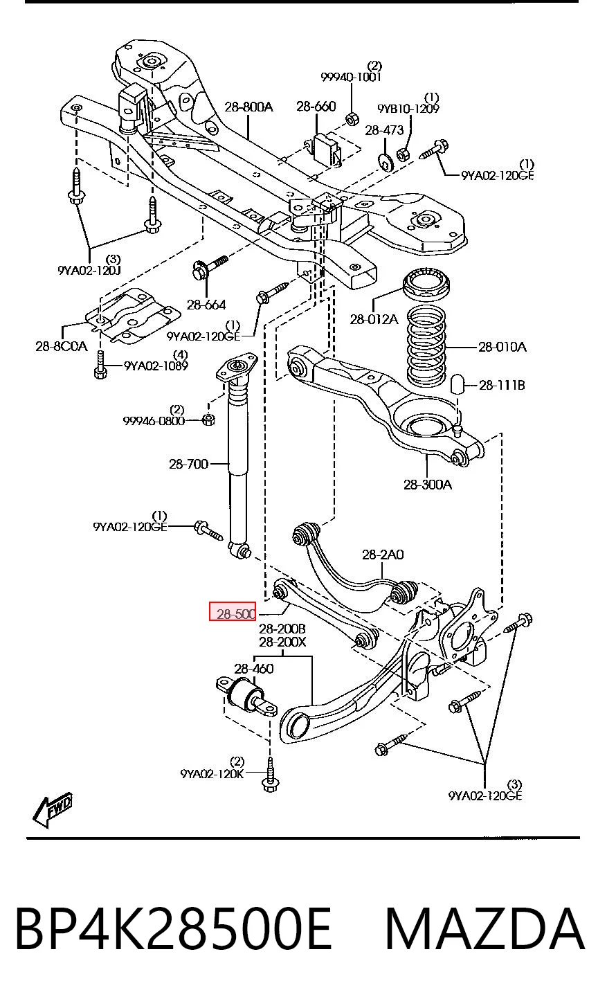 BP4K28500E Mazda