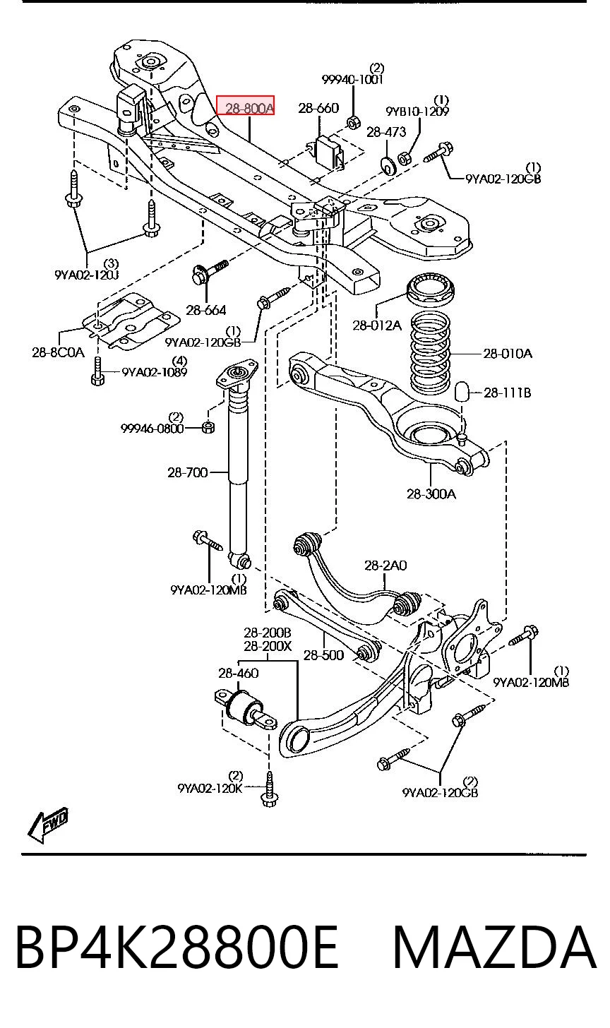 HMP4M515K067CG Hmpx Subchasis trasero soporte motor