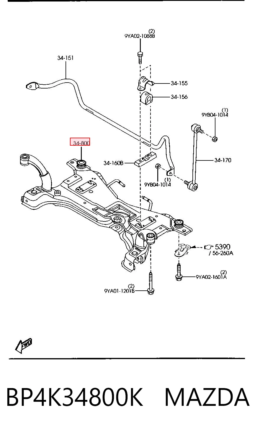 BP4K34800K Mazda